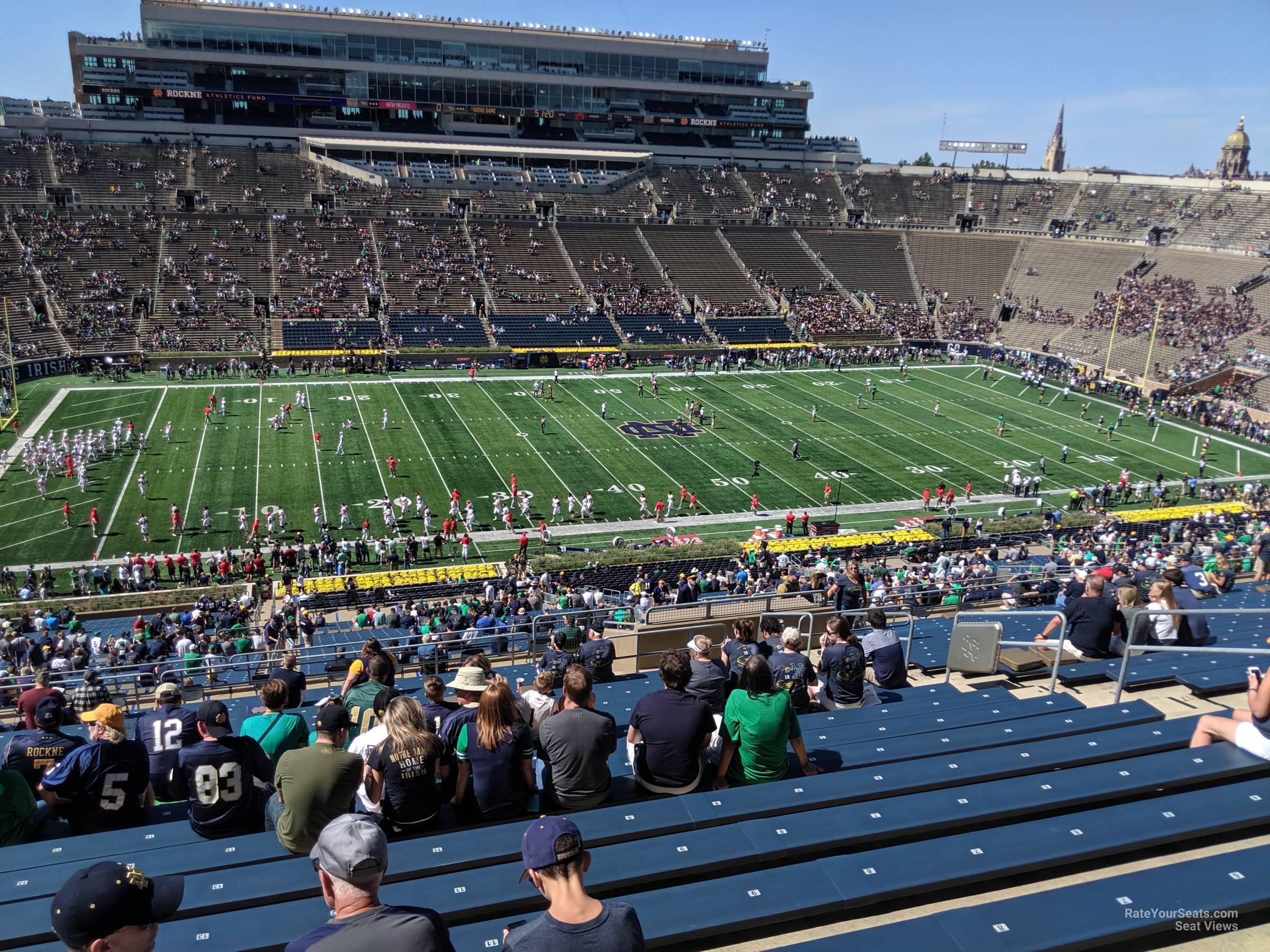 section 112, row 26 seat view  - notre dame stadium
