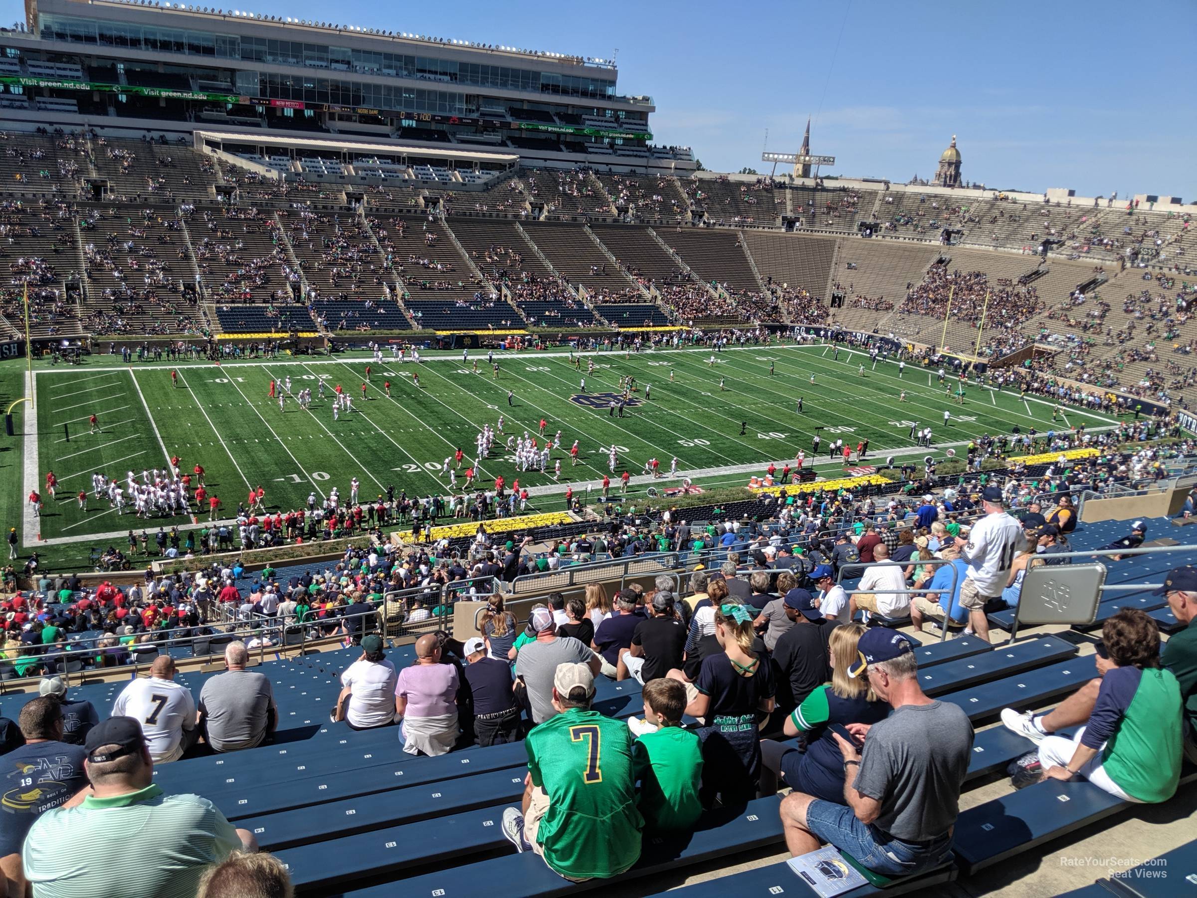 section 113, row 26 seat view  - notre dame stadium