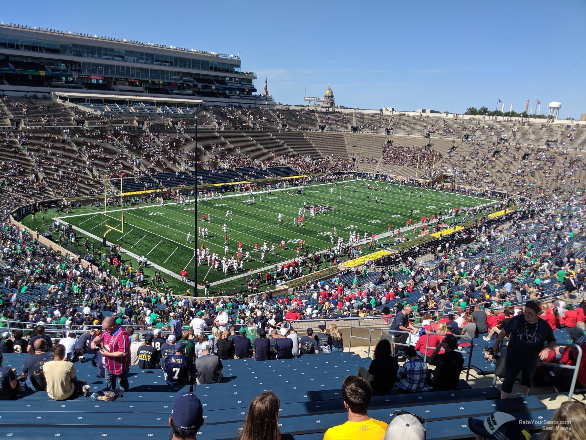 section 115, row 26 seat view  - notre dame stadium
