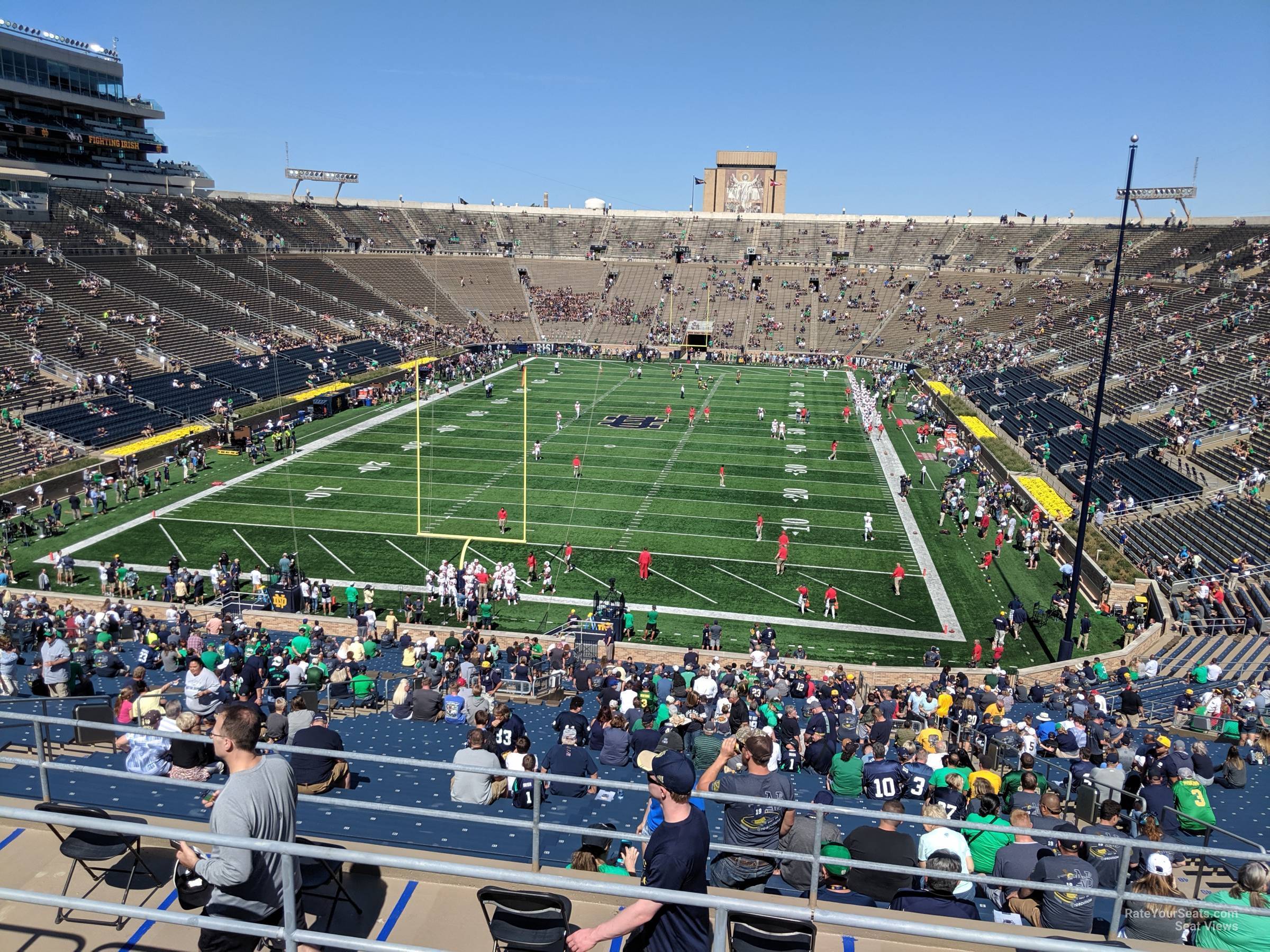section 118, row 6 seat view  - notre dame stadium