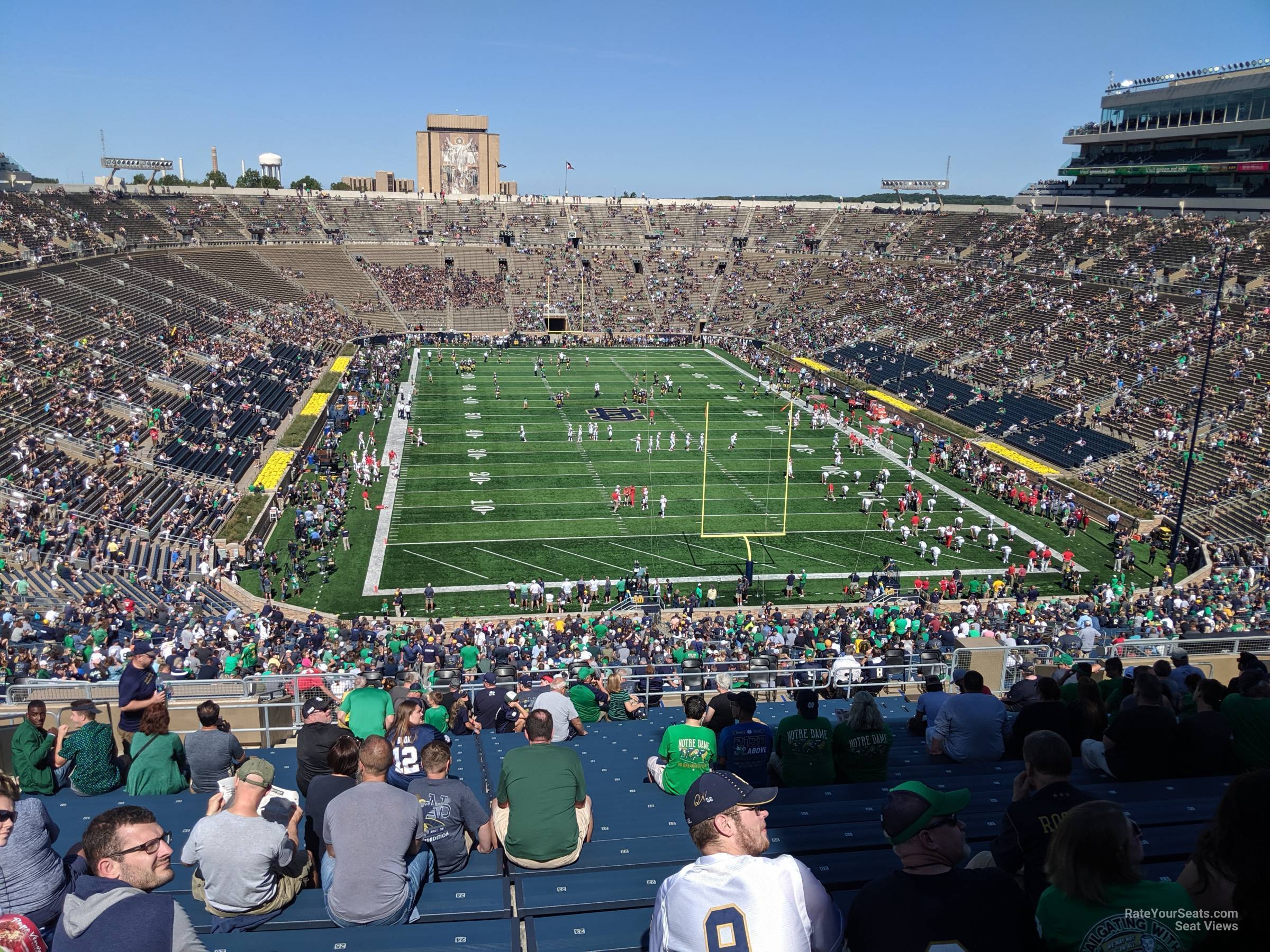 section 120, row 26 seat view  - notre dame stadium