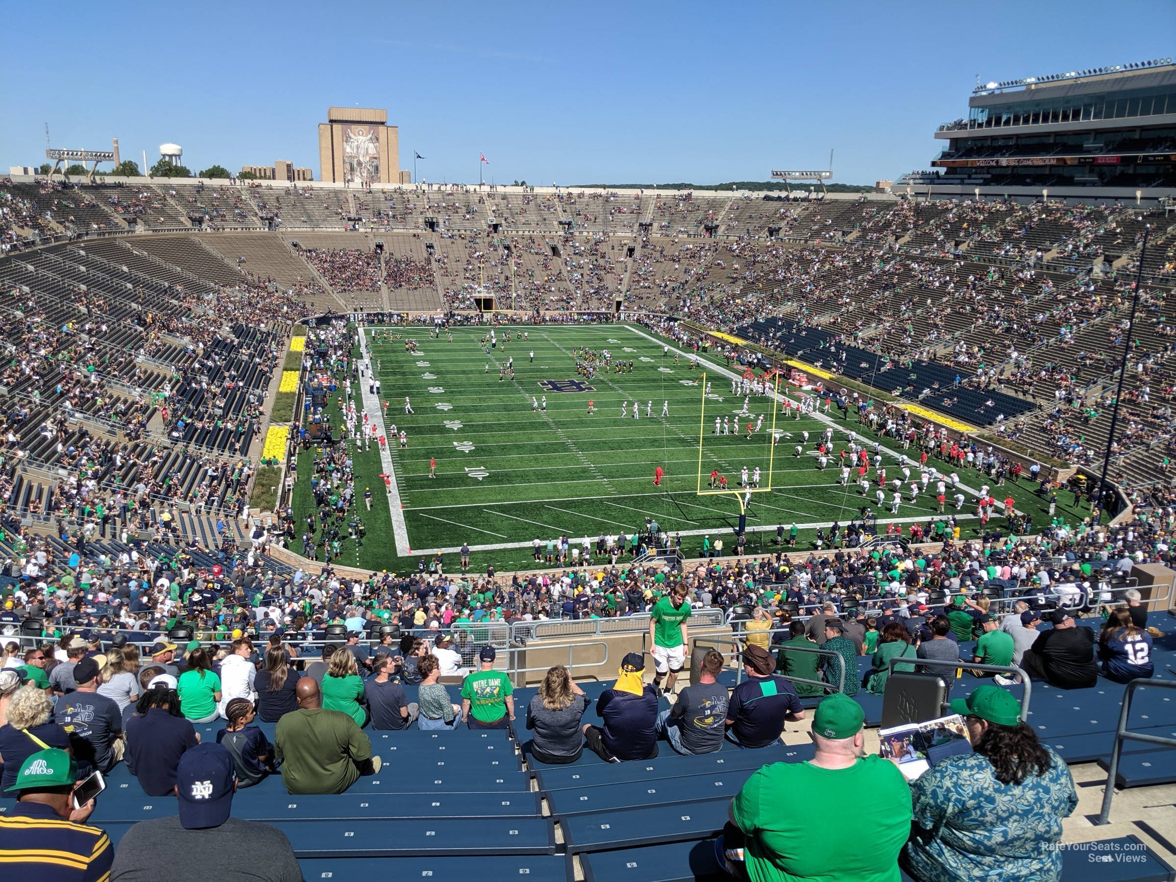 section 121, row 26 seat view  - notre dame stadium