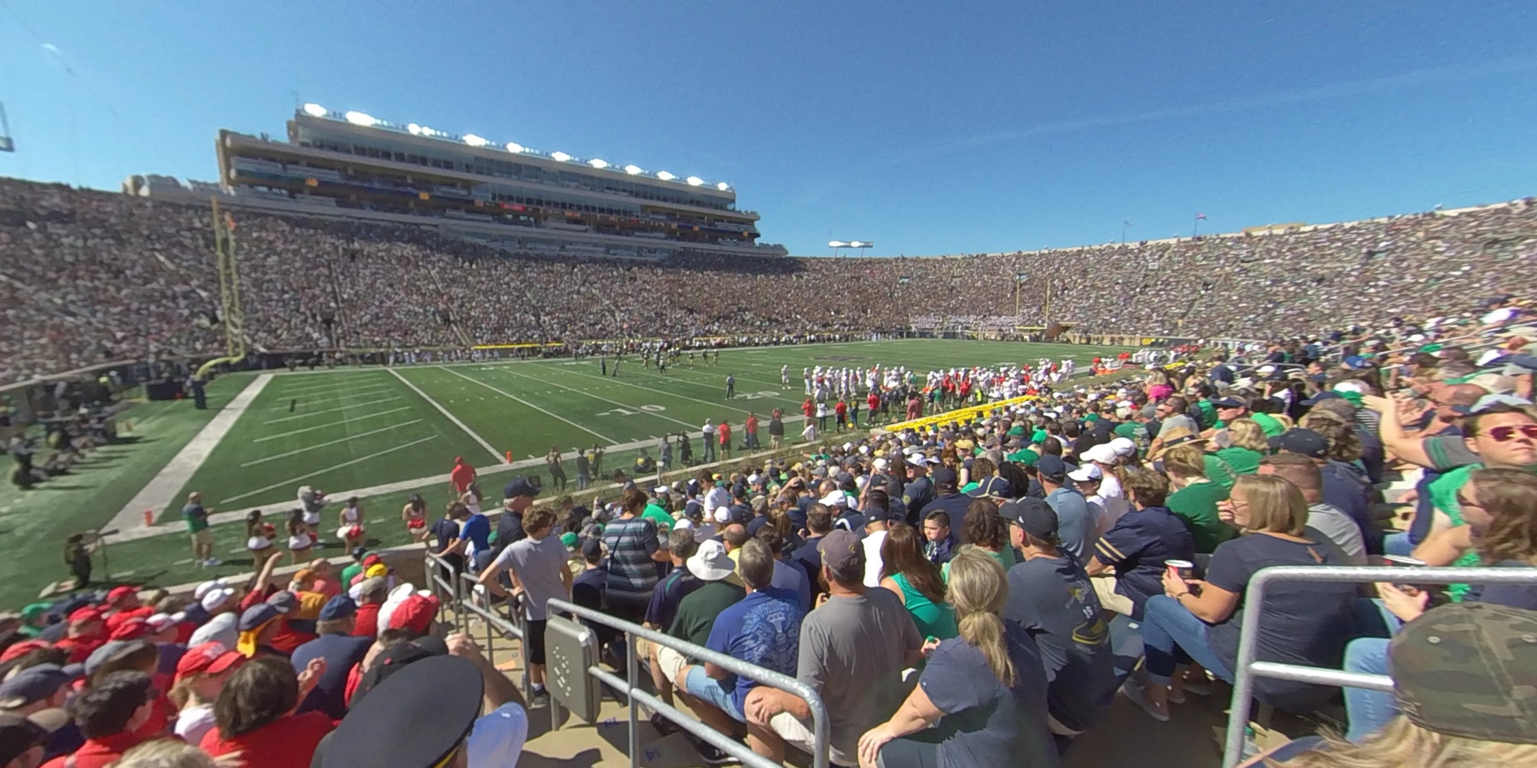 section 13 panoramic seat view  - notre dame stadium