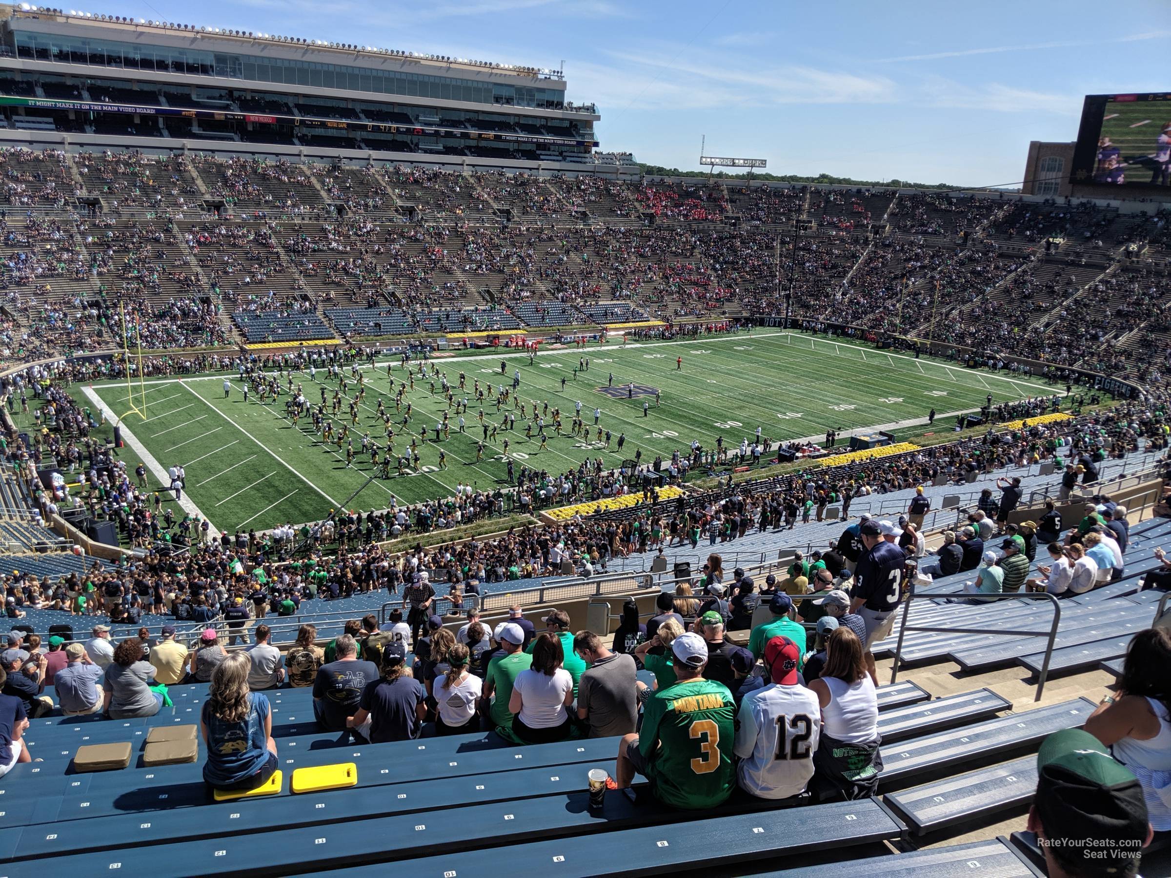 section 130, row 26 seat view  - notre dame stadium