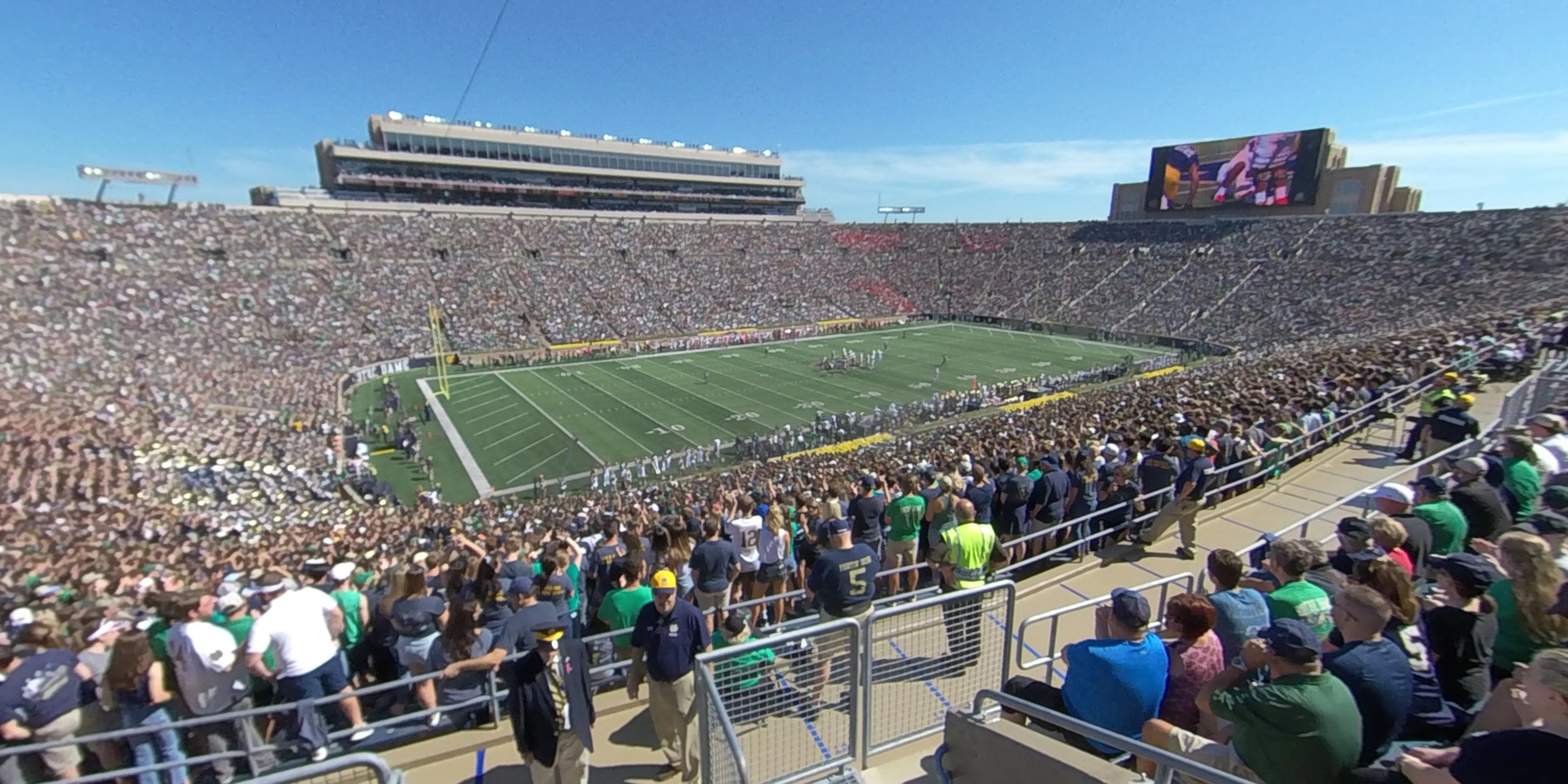 section 131 panoramic seat view  - notre dame stadium