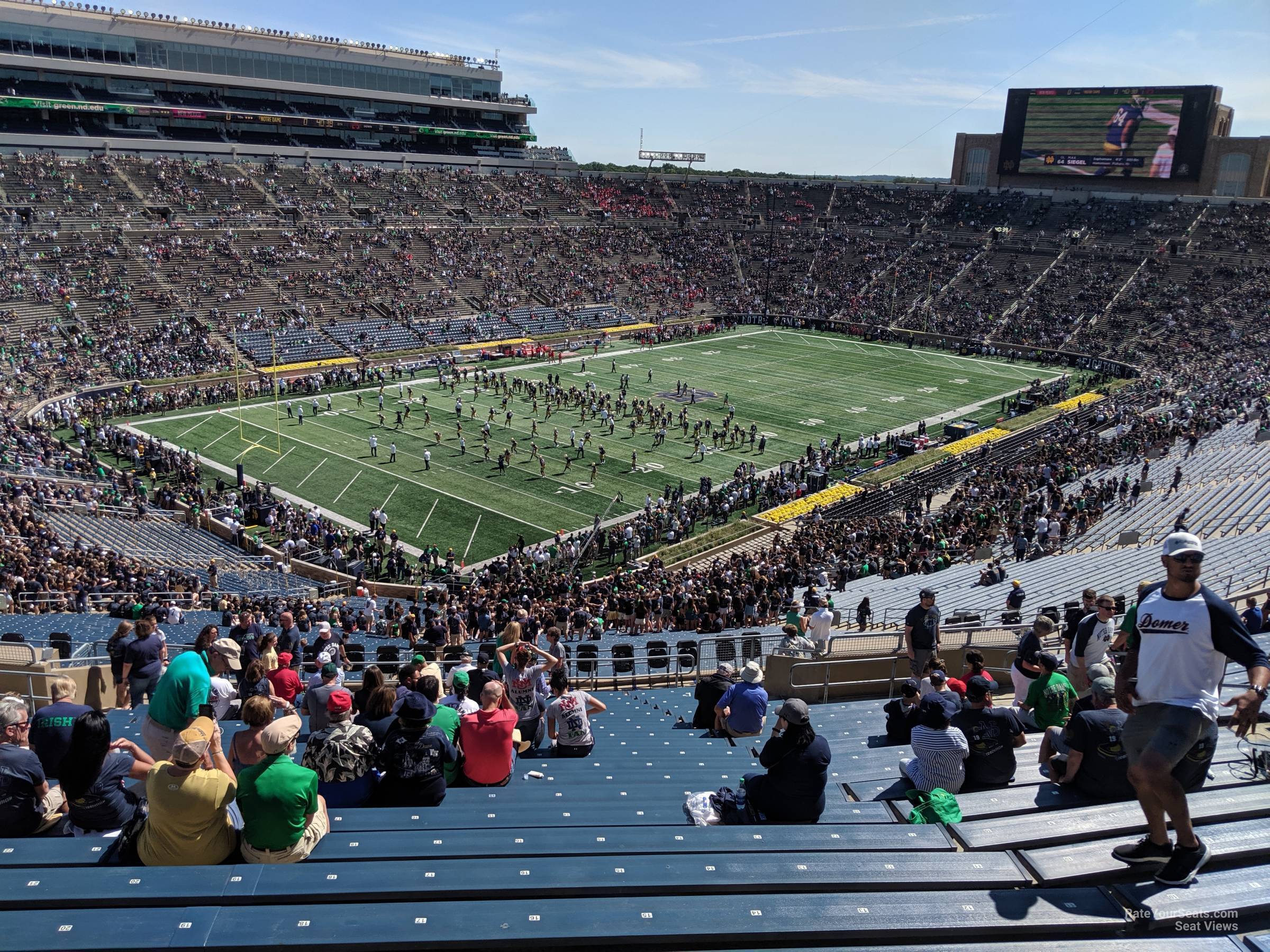 section 131, row 26 seat view  - notre dame stadium
