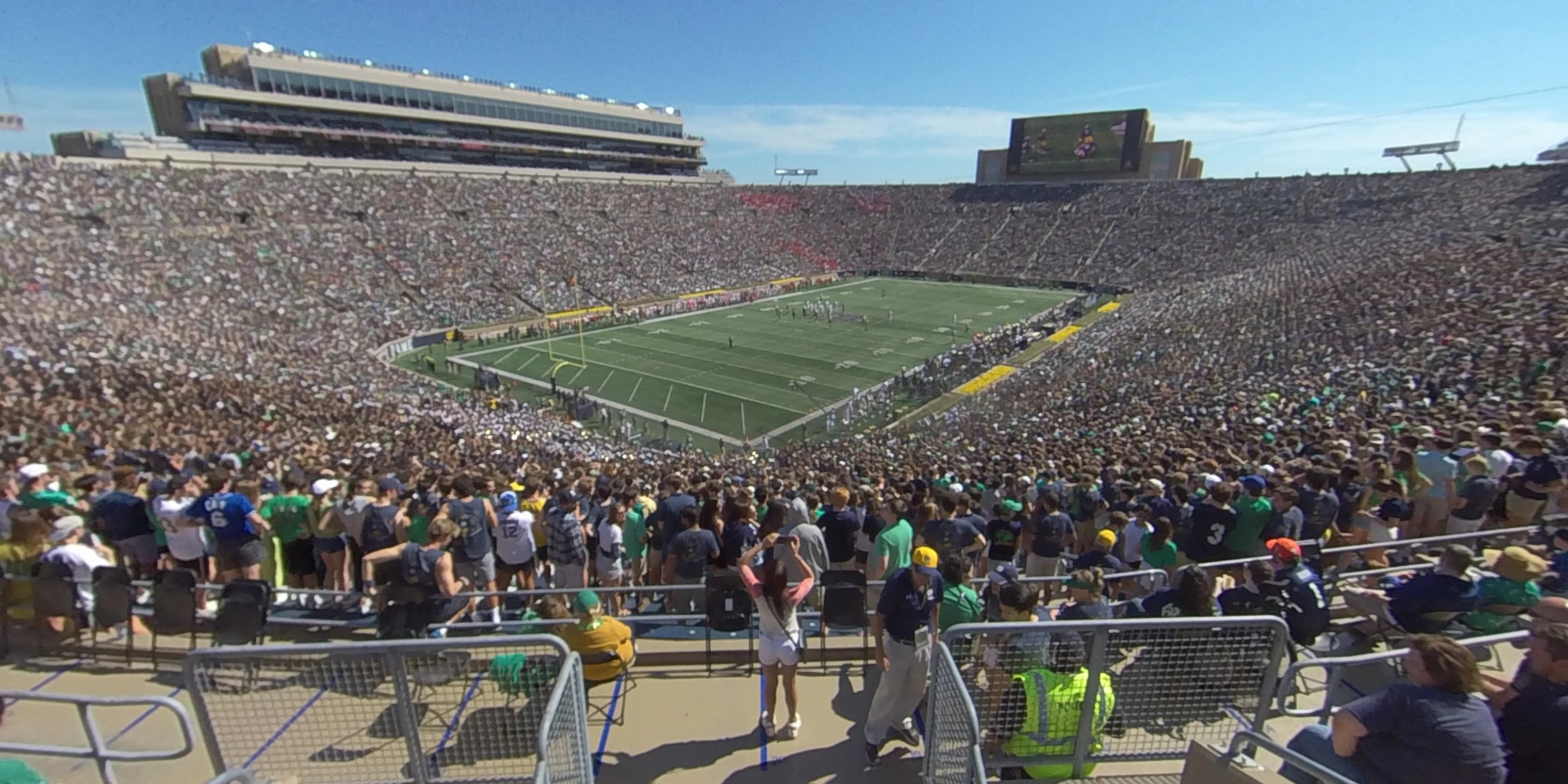 section 133 panoramic seat view  for football - notre dame stadium