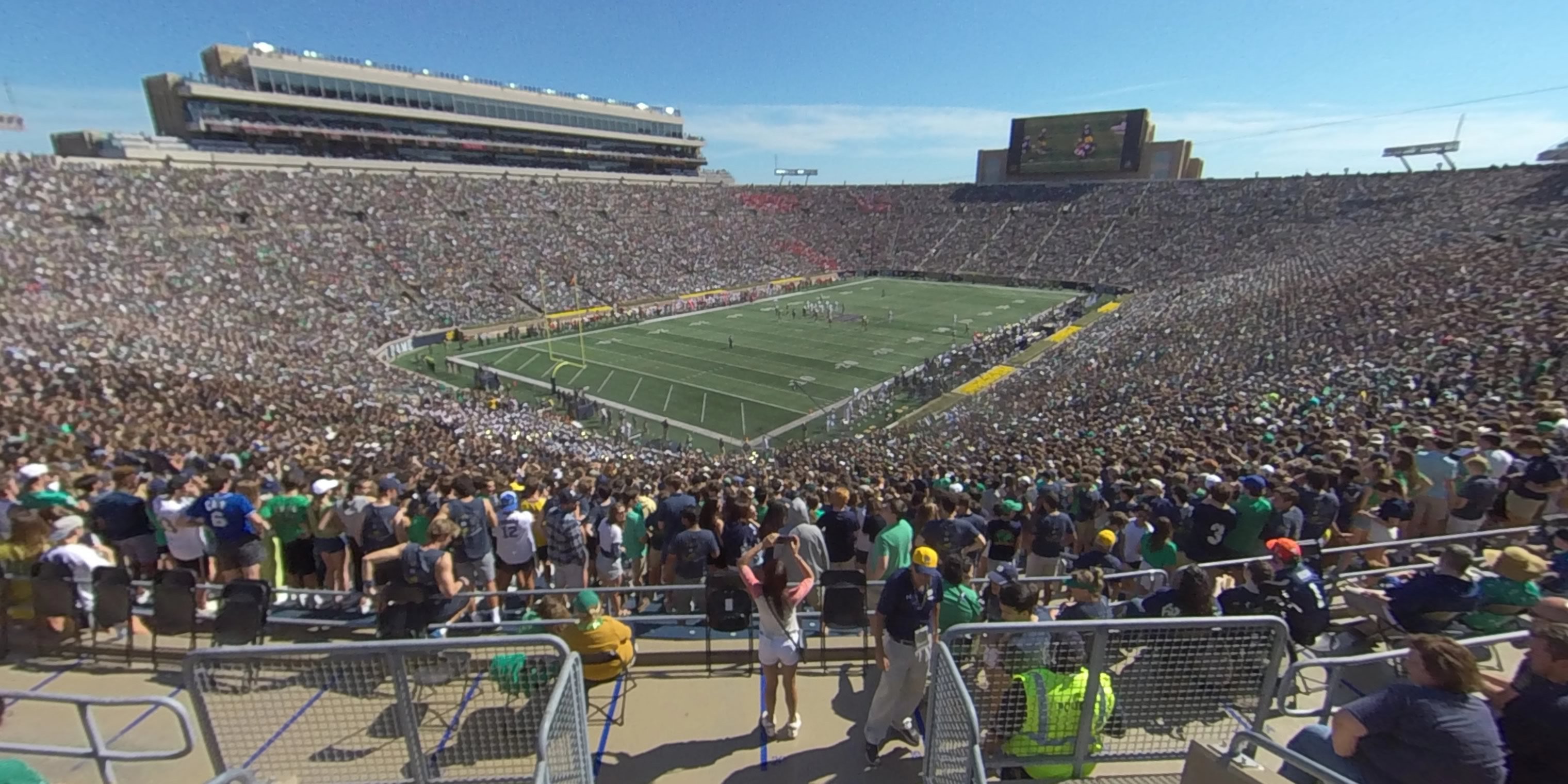 section 133 panoramic seat view  - notre dame stadium