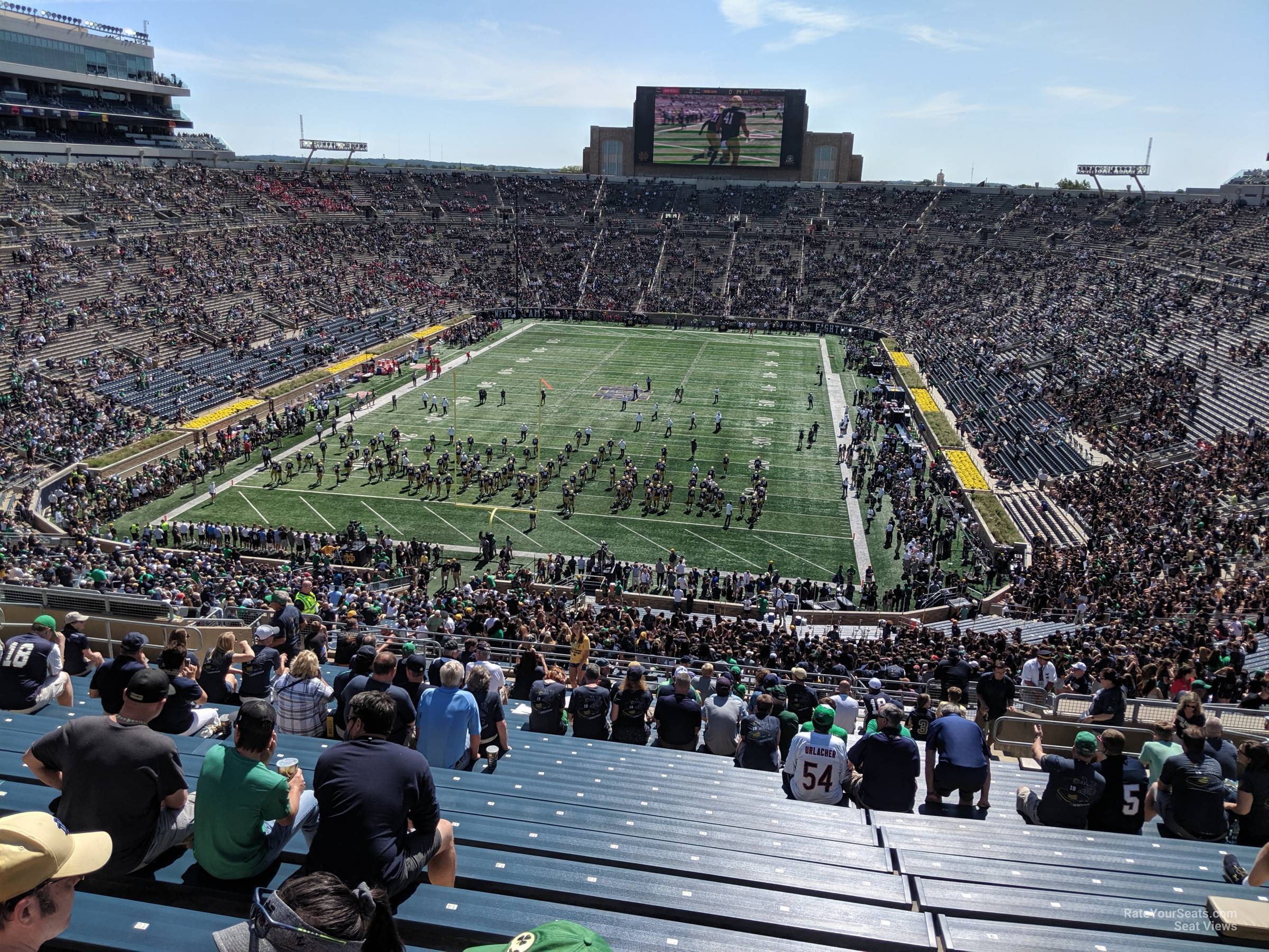 section 134, row 26 seat view  - notre dame stadium
