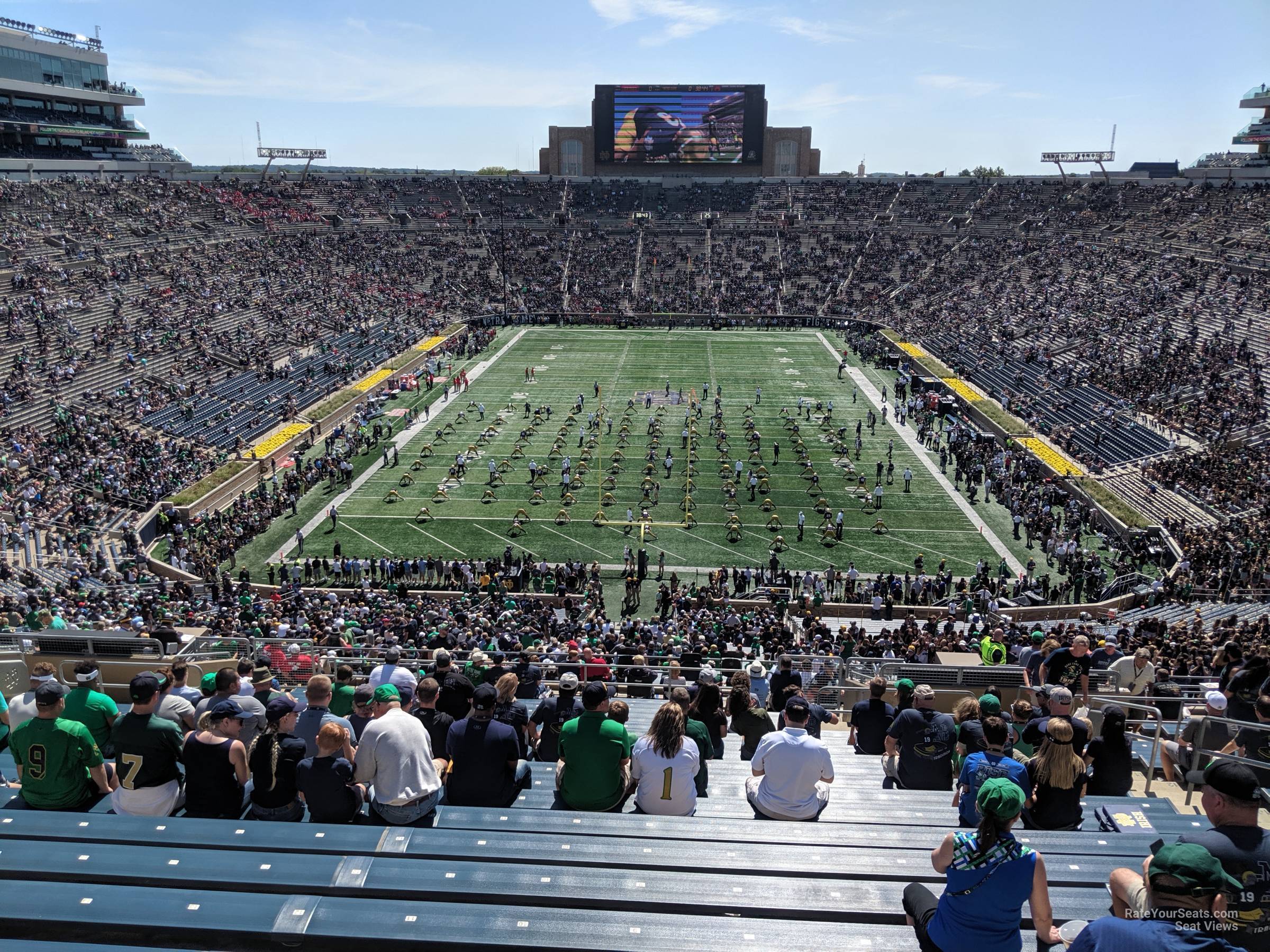section 135, row 26 seat view  for football - notre dame stadium