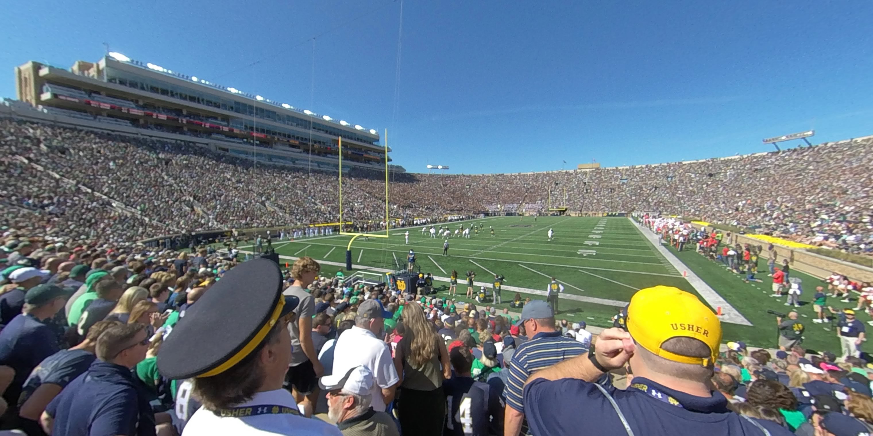 section 17 panoramic seat view  - notre dame stadium