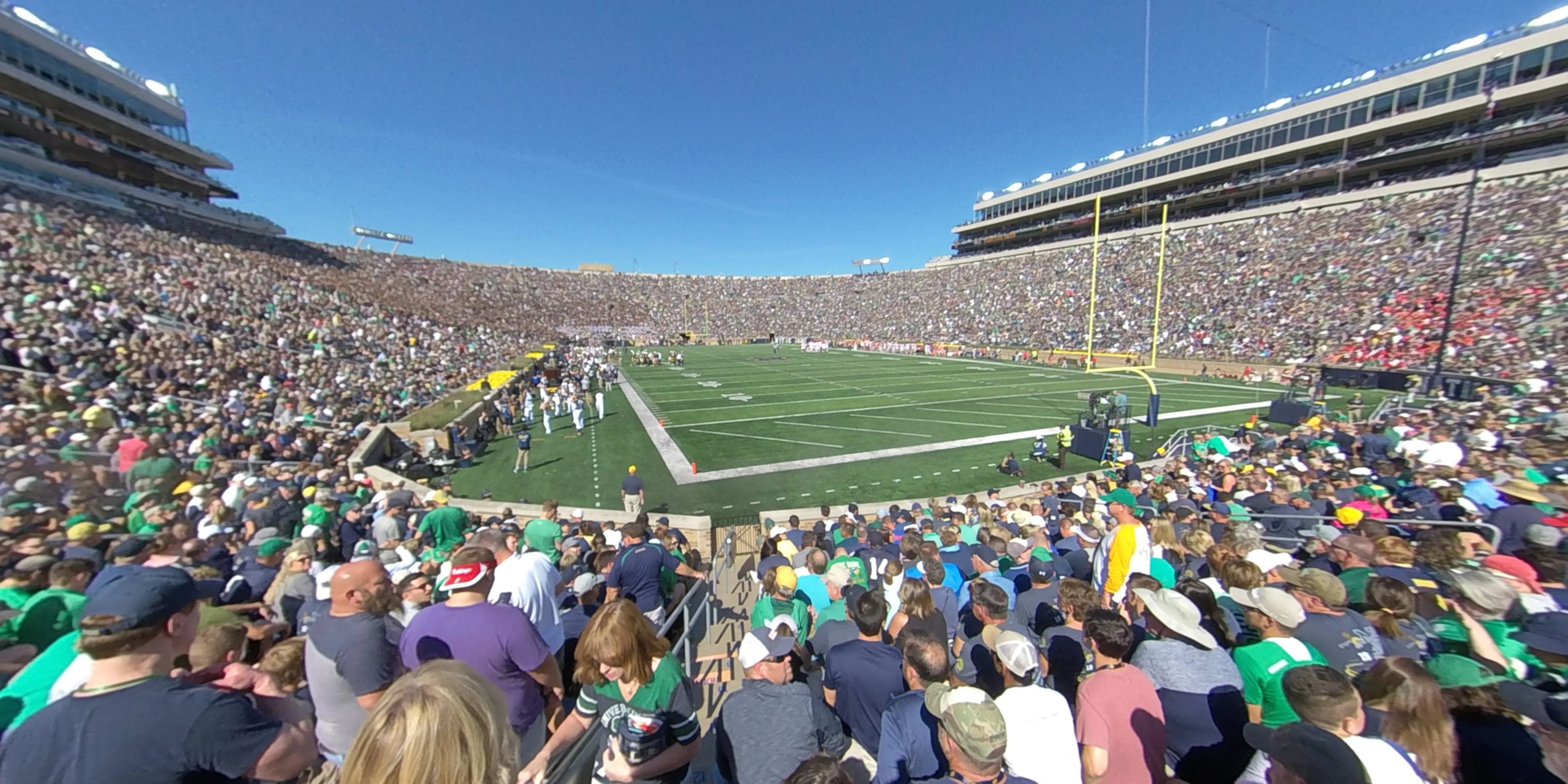 section 21 panoramic seat view  - notre dame stadium
