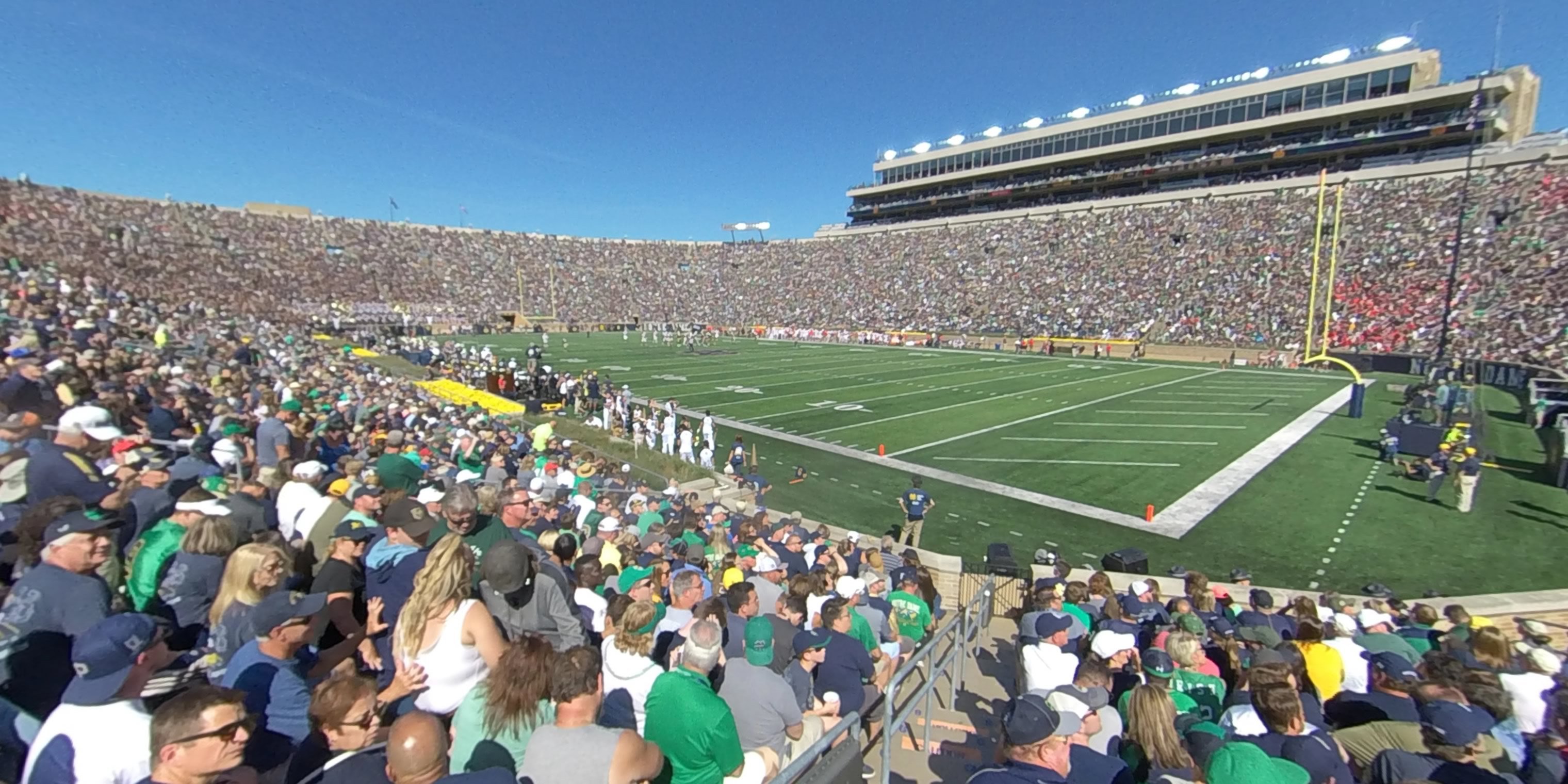 section 23 panoramic seat view  - notre dame stadium