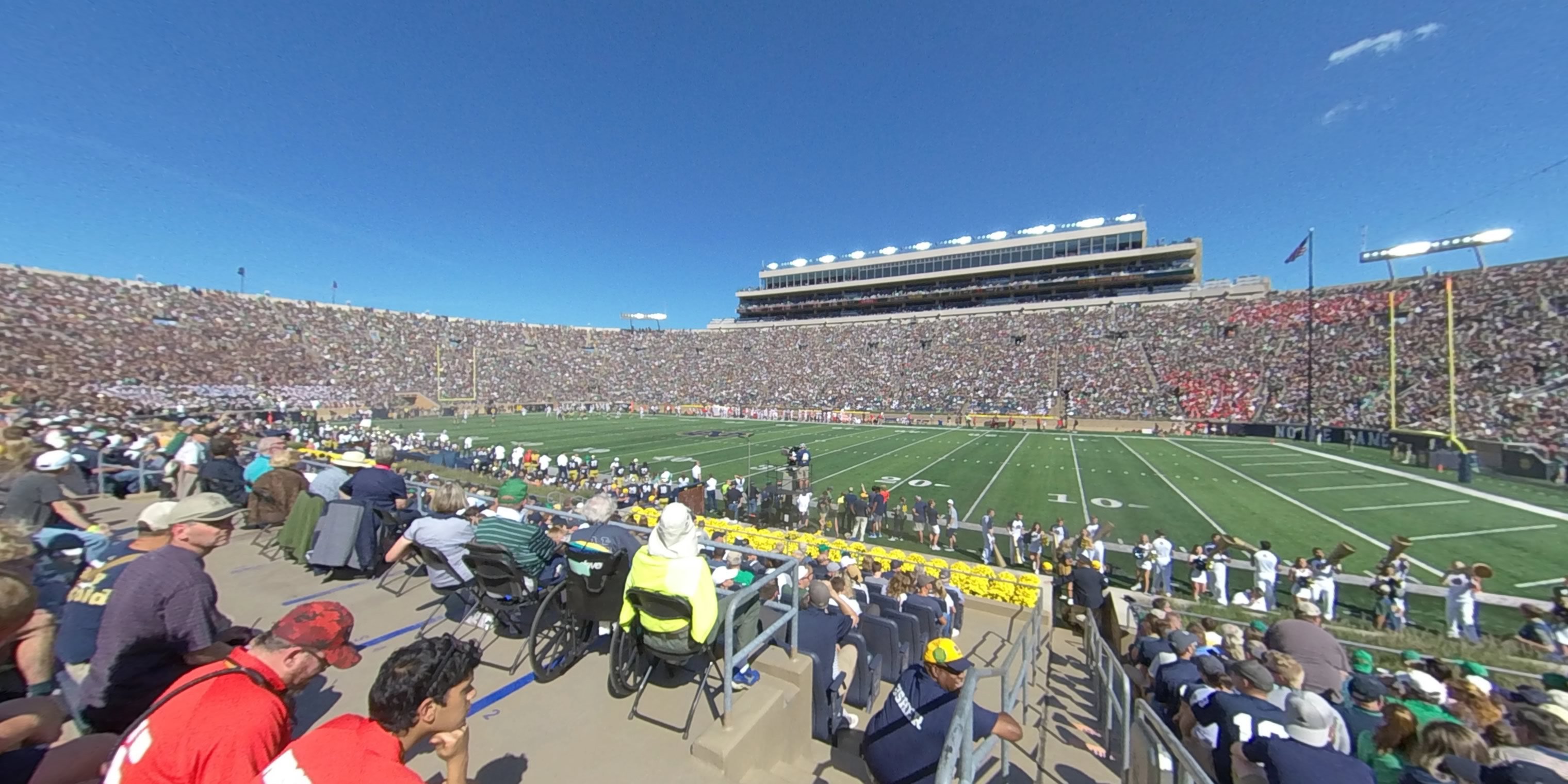 section 25 panoramic seat view  - notre dame stadium