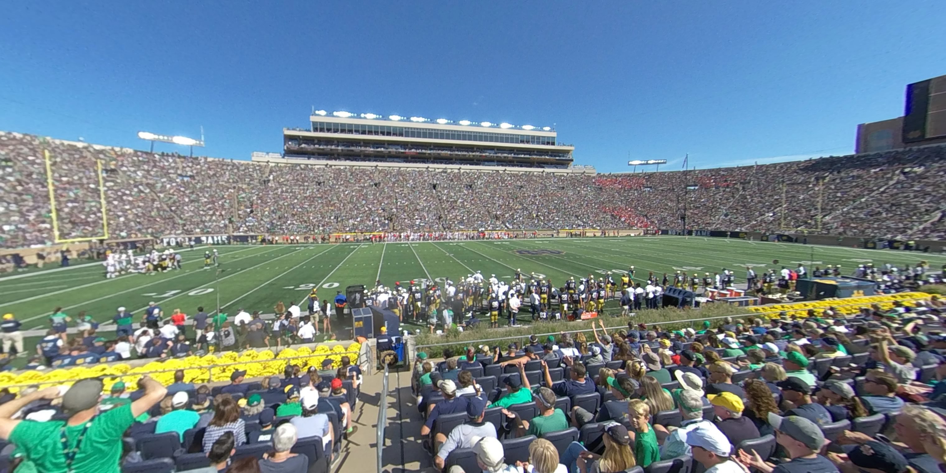 section 29 panoramic seat view  - notre dame stadium