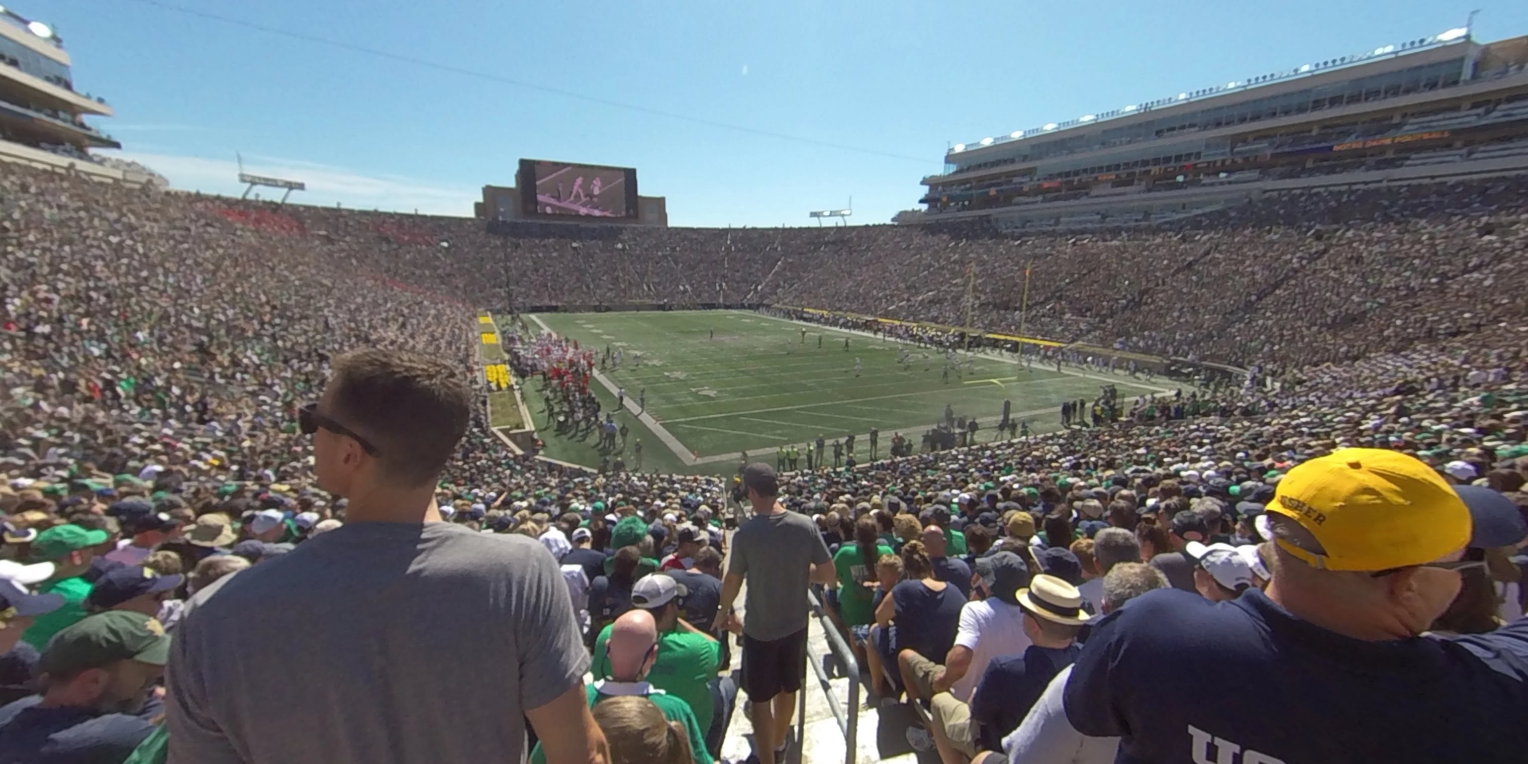 section 3 panoramic seat view  - notre dame stadium