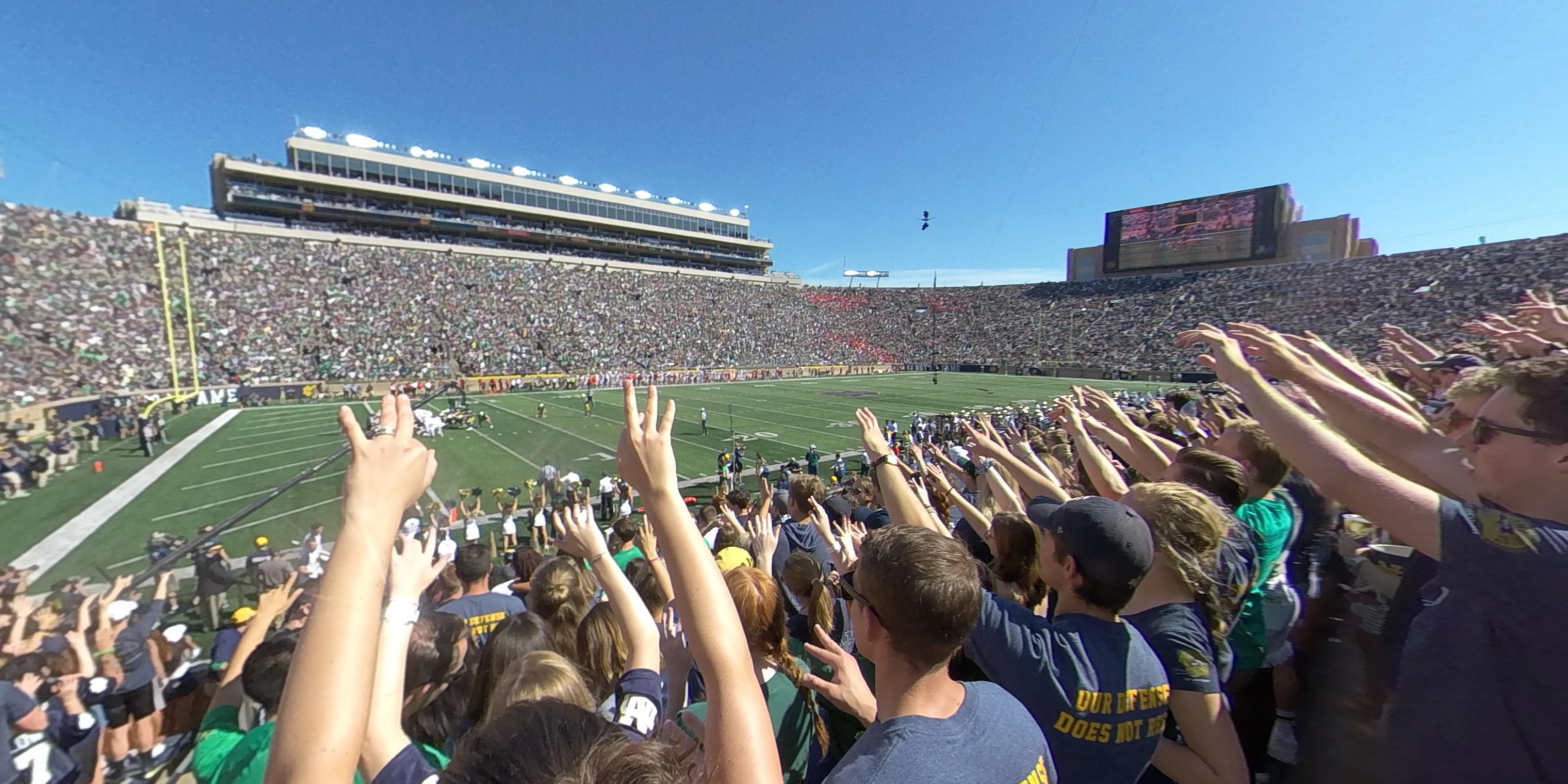 section 31 panoramic seat view  - notre dame stadium