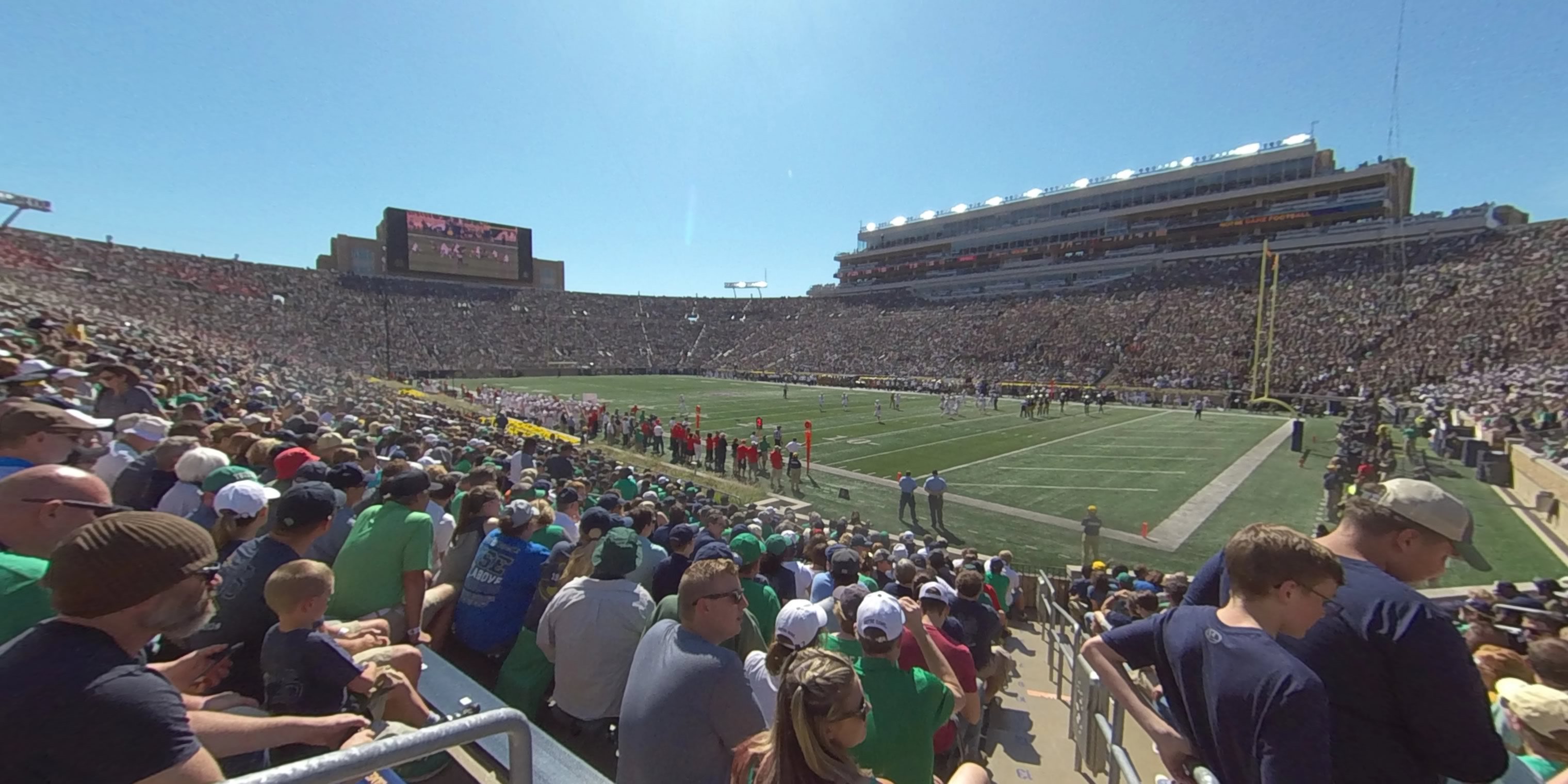 section 5 panoramic seat view  - notre dame stadium