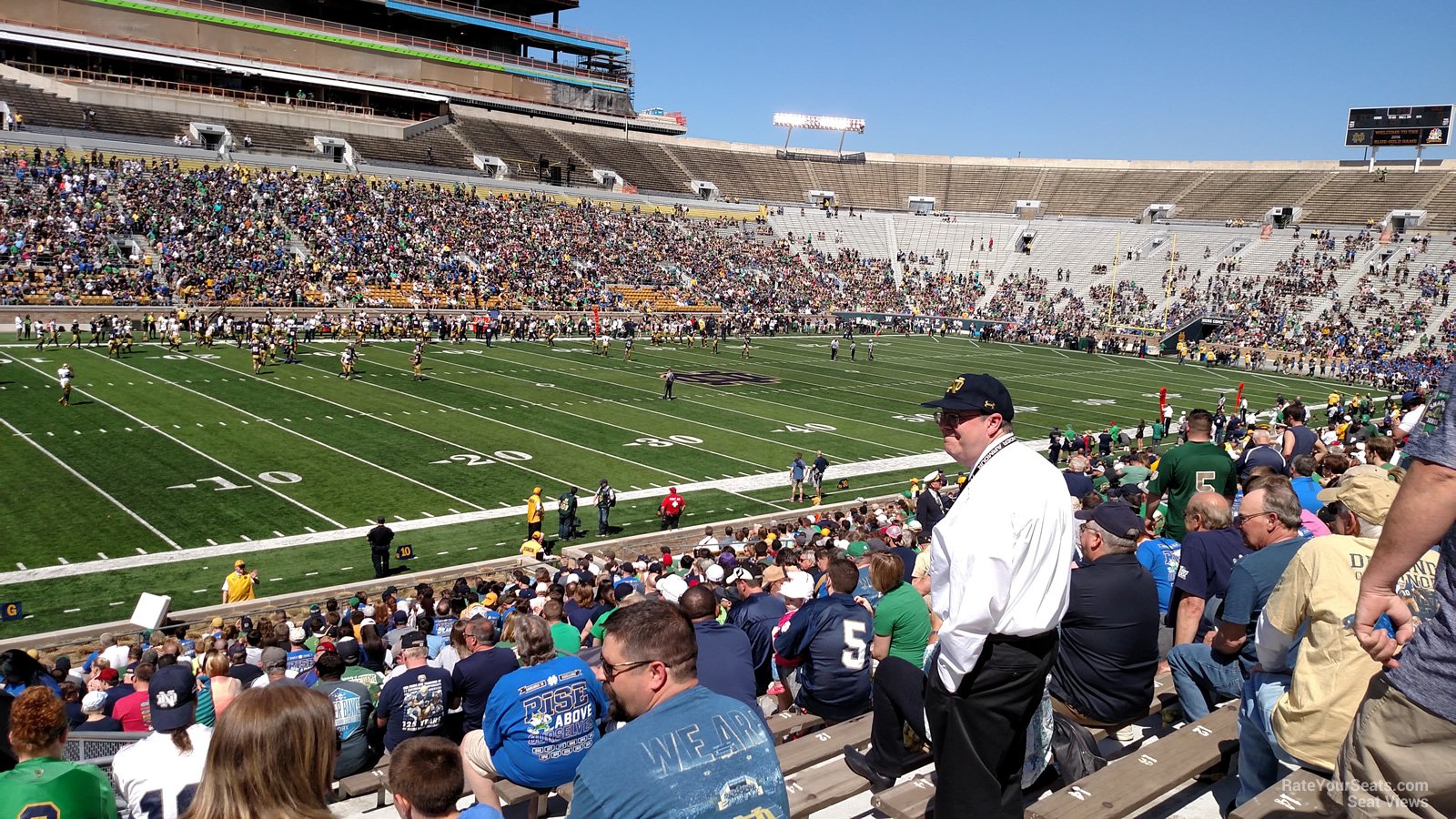 section 13, row 35 seat view  - notre dame stadium
