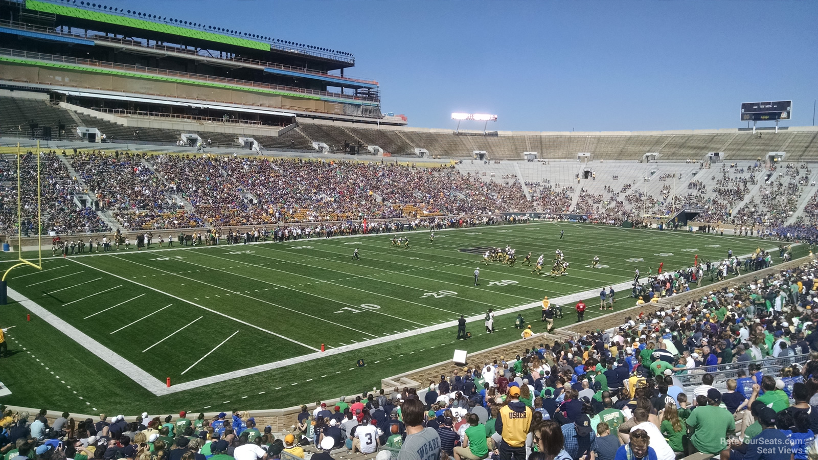 Notre Dame Football Seating Chart With Rows