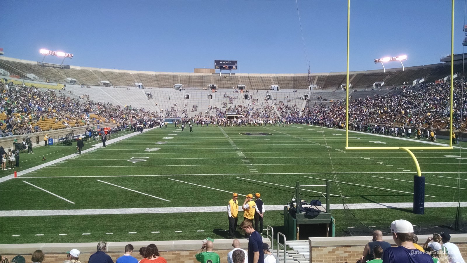section 19, row 15 seat view  - notre dame stadium