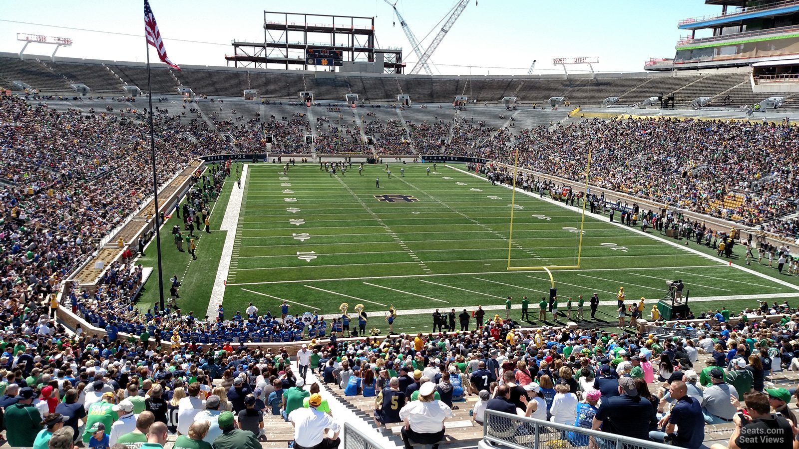 section 2, row 58 seat view  - notre dame stadium