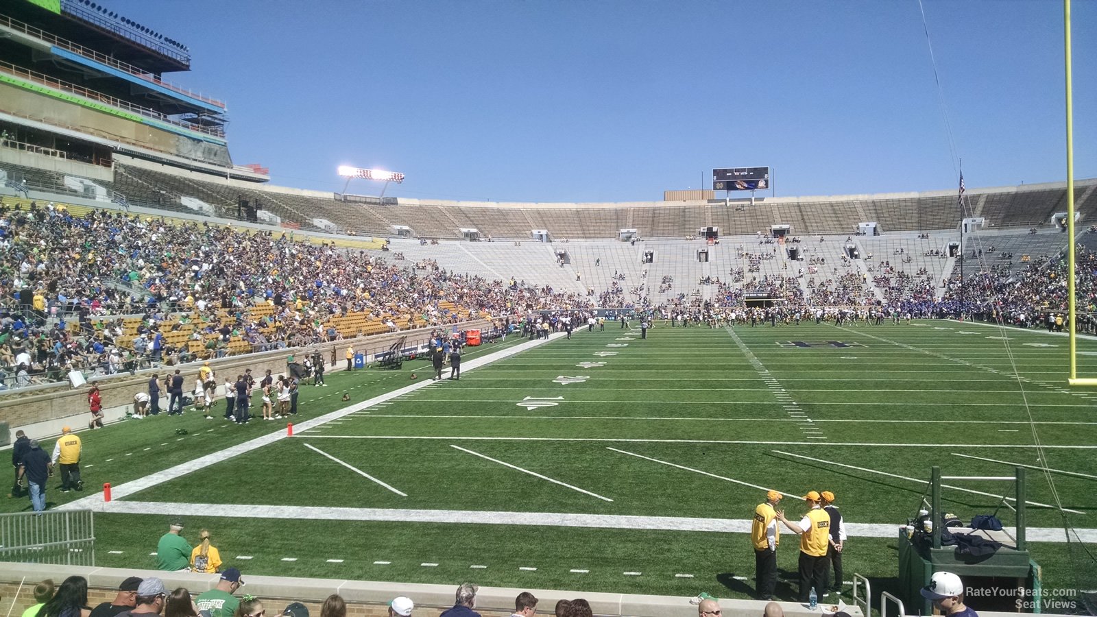 section 20, row 15 seat view  - notre dame stadium