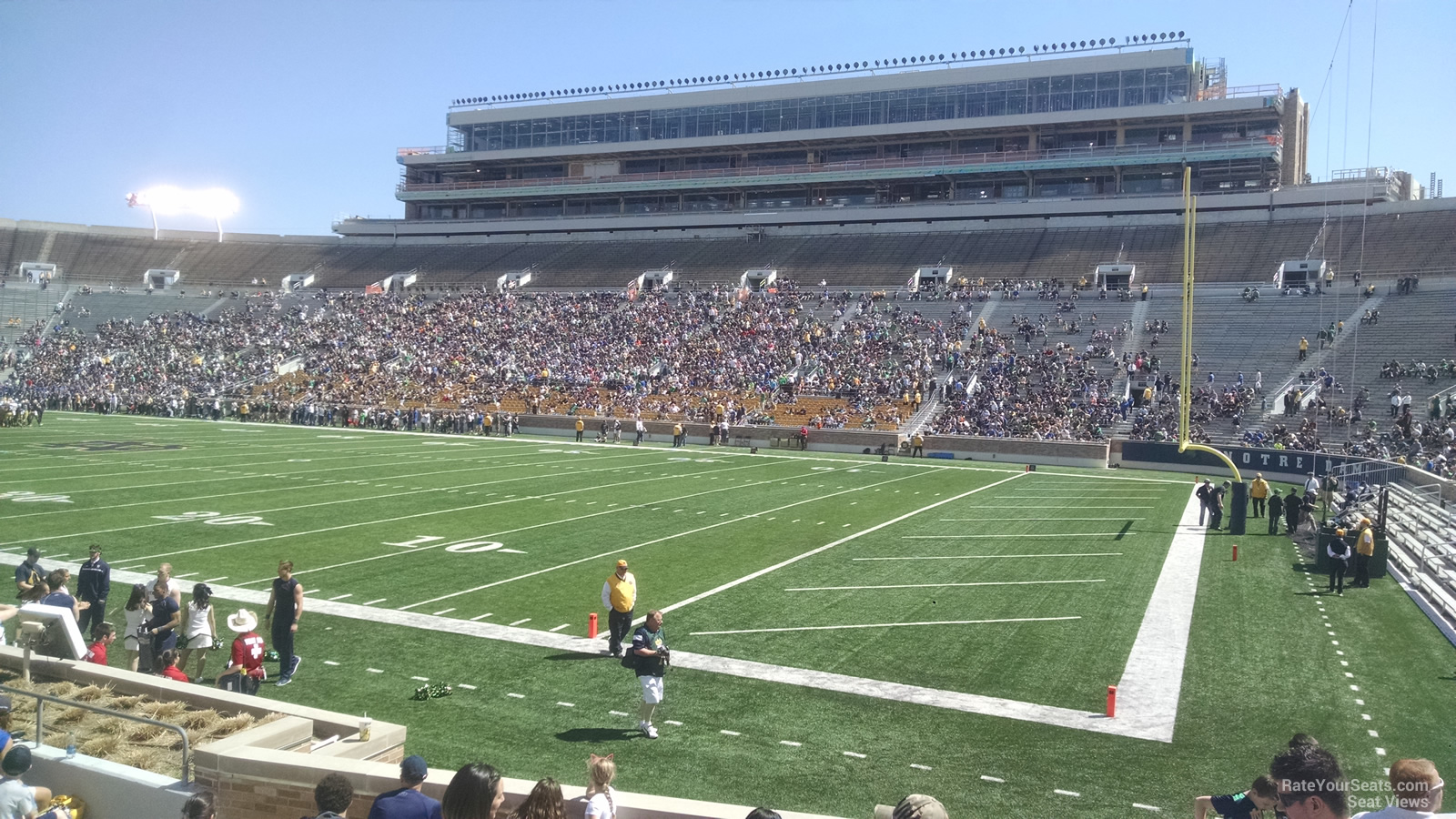 Notre Dame Stadium Row Chart