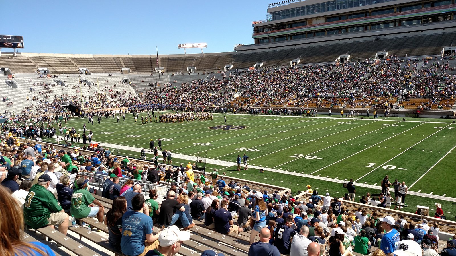 section 24, row 35 seat view  - notre dame stadium