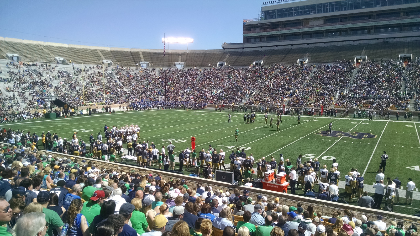 Notre Dame Football Seating Chart Rows