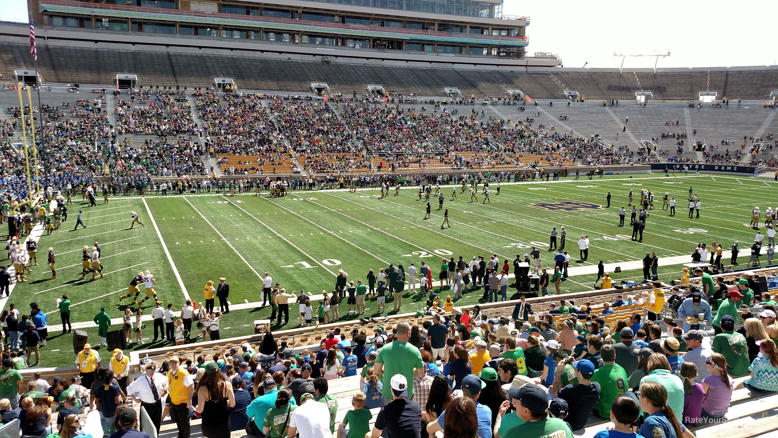 section 31, row 36 seat view  - notre dame stadium