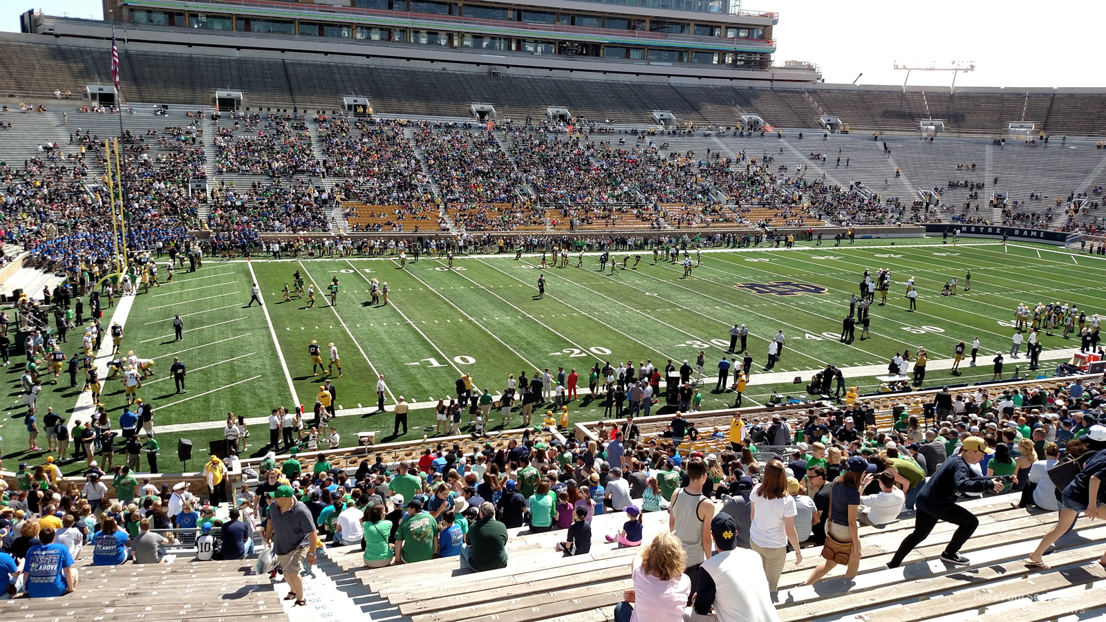 section 31, row 50 seat view  - notre dame stadium