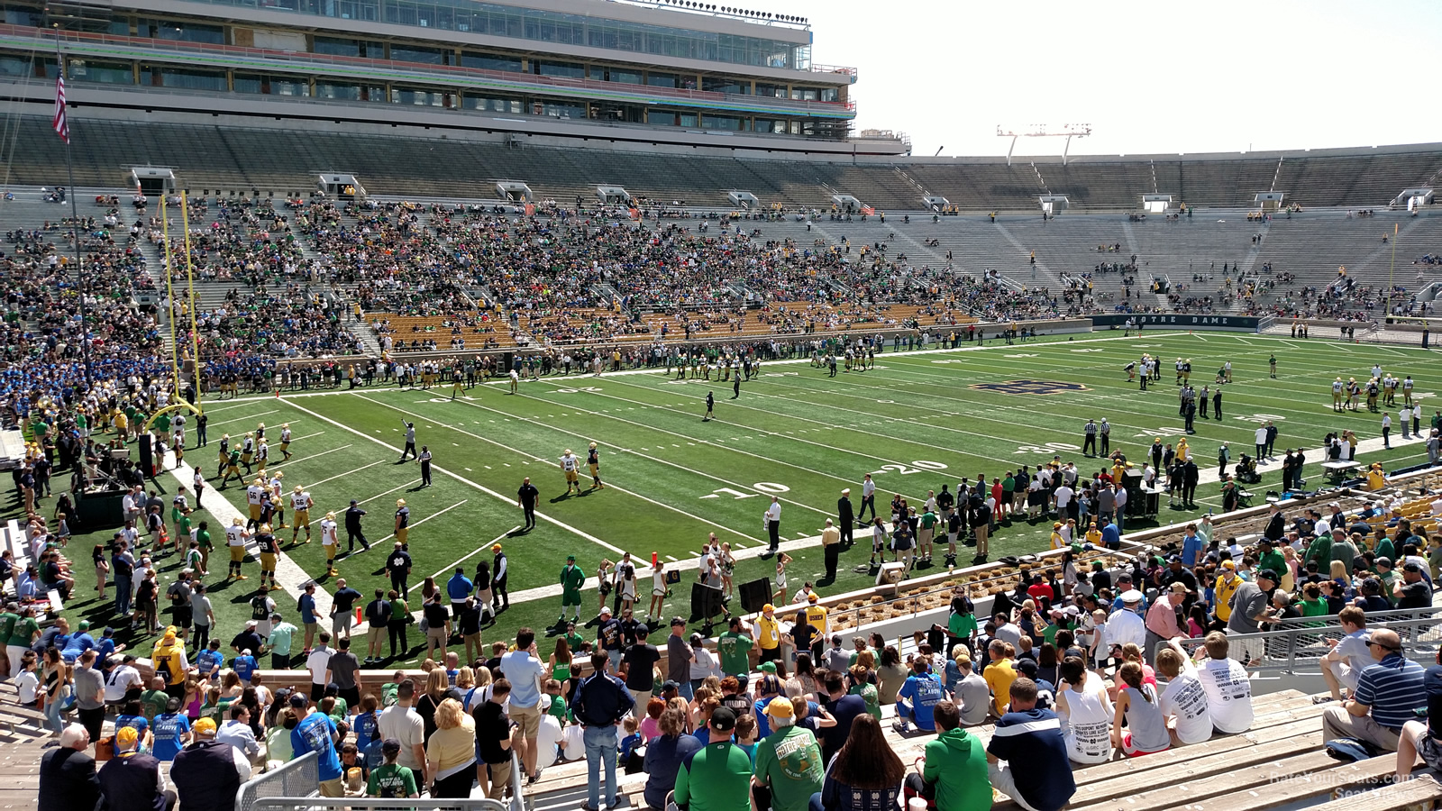 section 32, row 36 seat view  - notre dame stadium