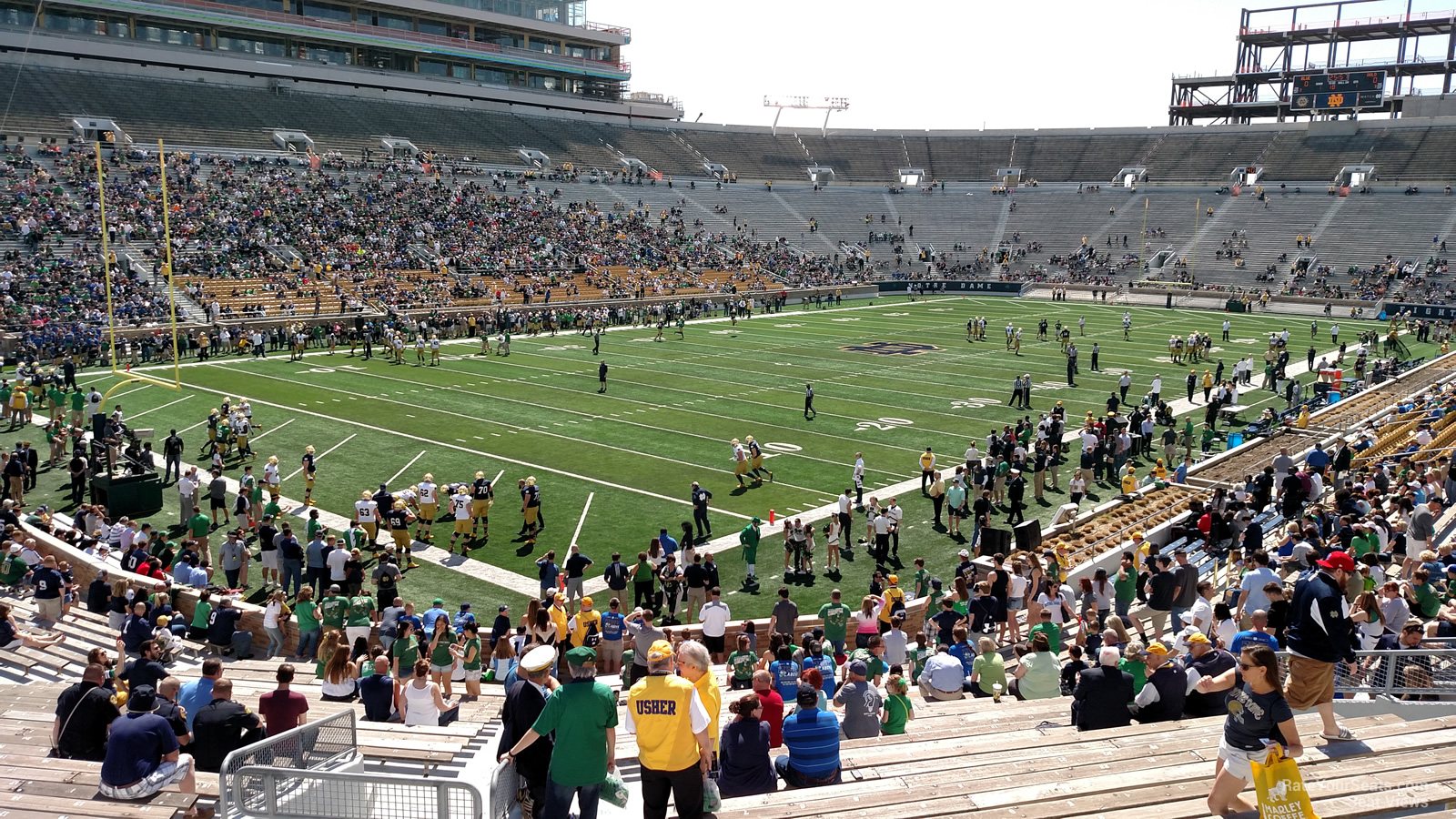 section 33, row 37 seat view  - notre dame stadium