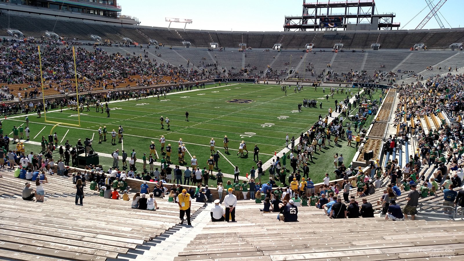section 34, row 44 seat view  - notre dame stadium
