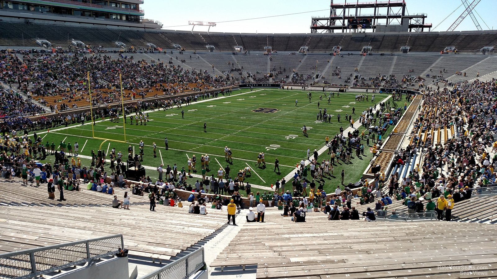 section 34, row 58 seat view  - notre dame stadium