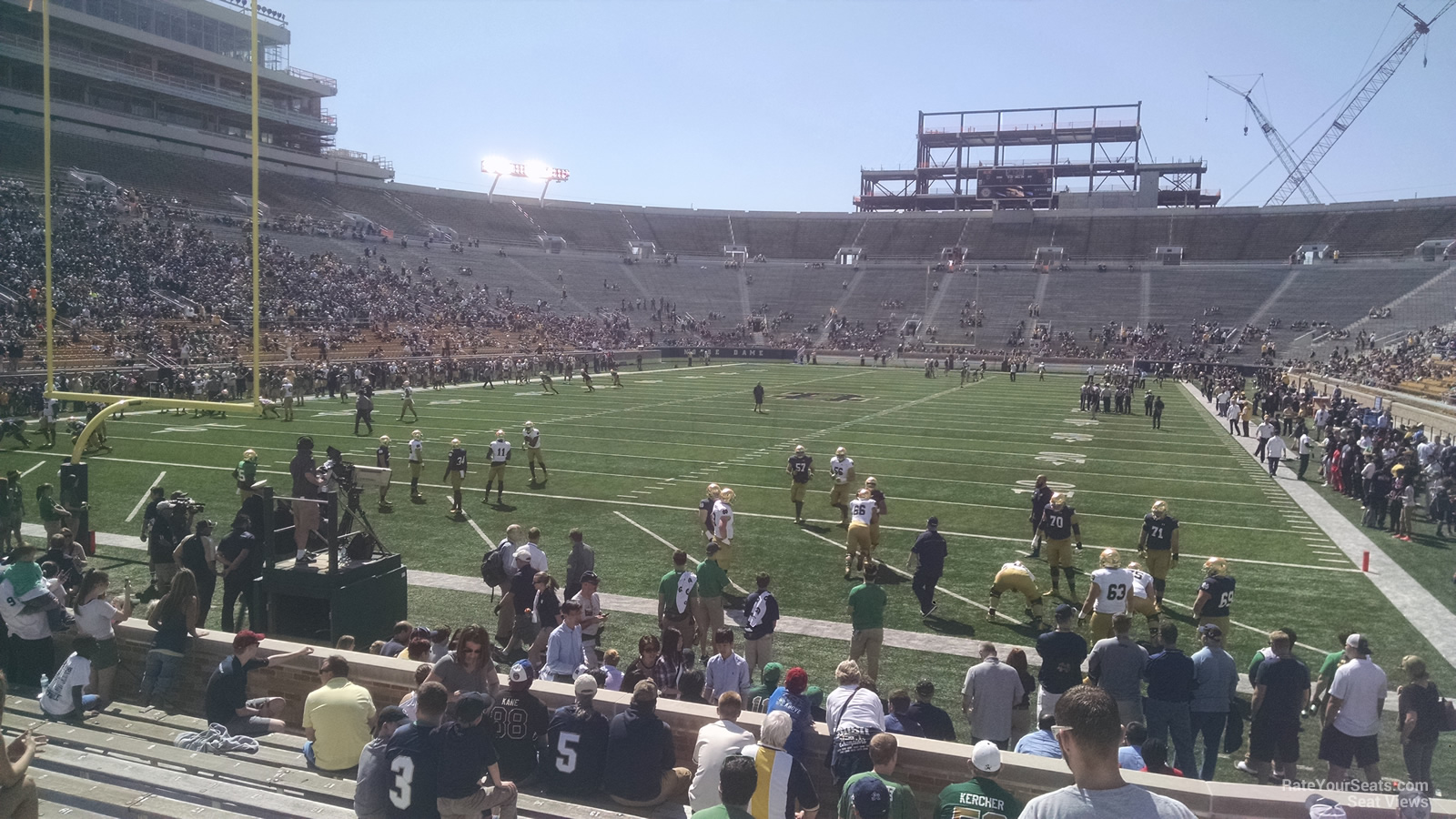 section 35, row 15 seat view  - notre dame stadium