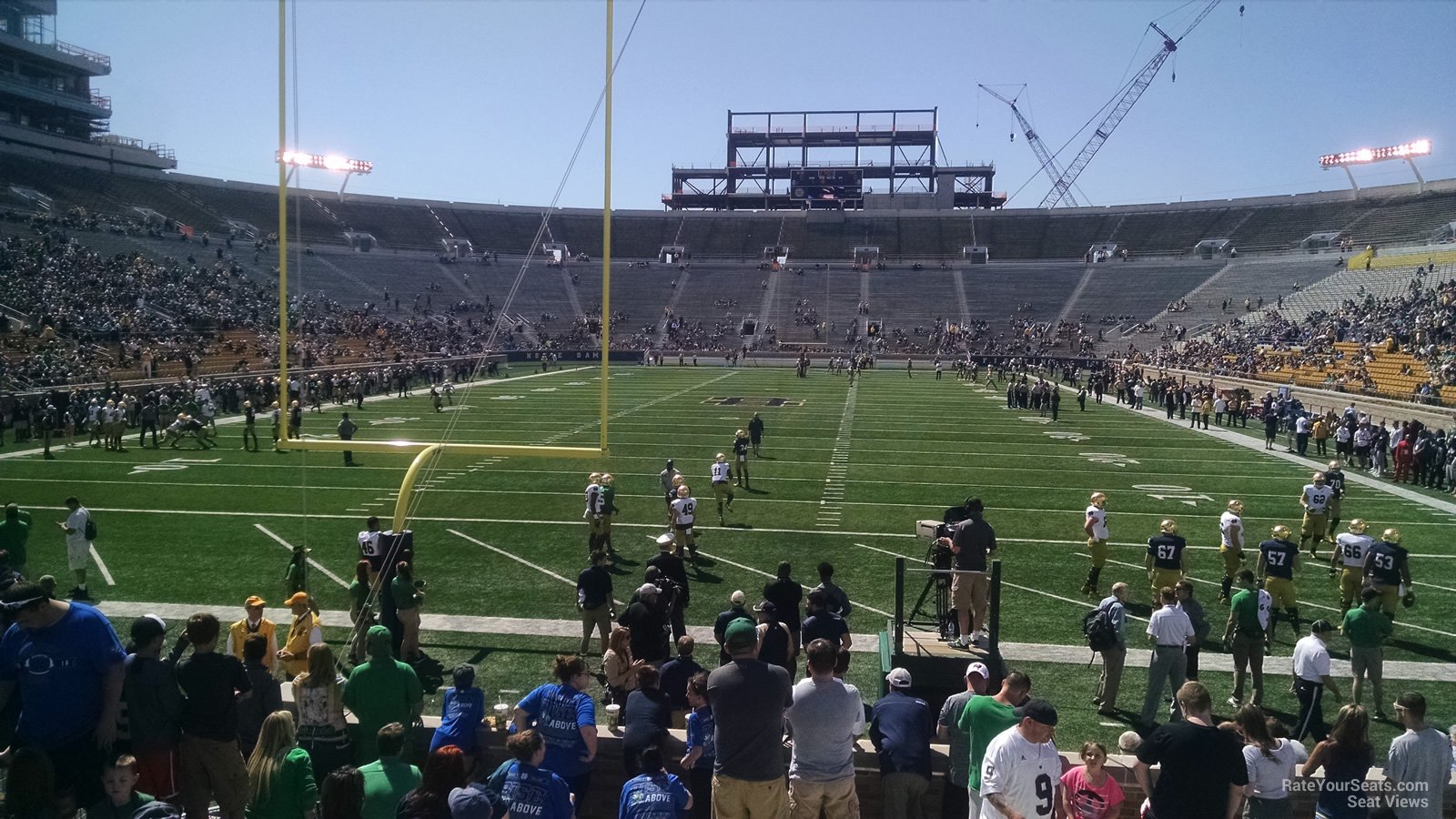 section 36, row 15 seat view  - notre dame stadium