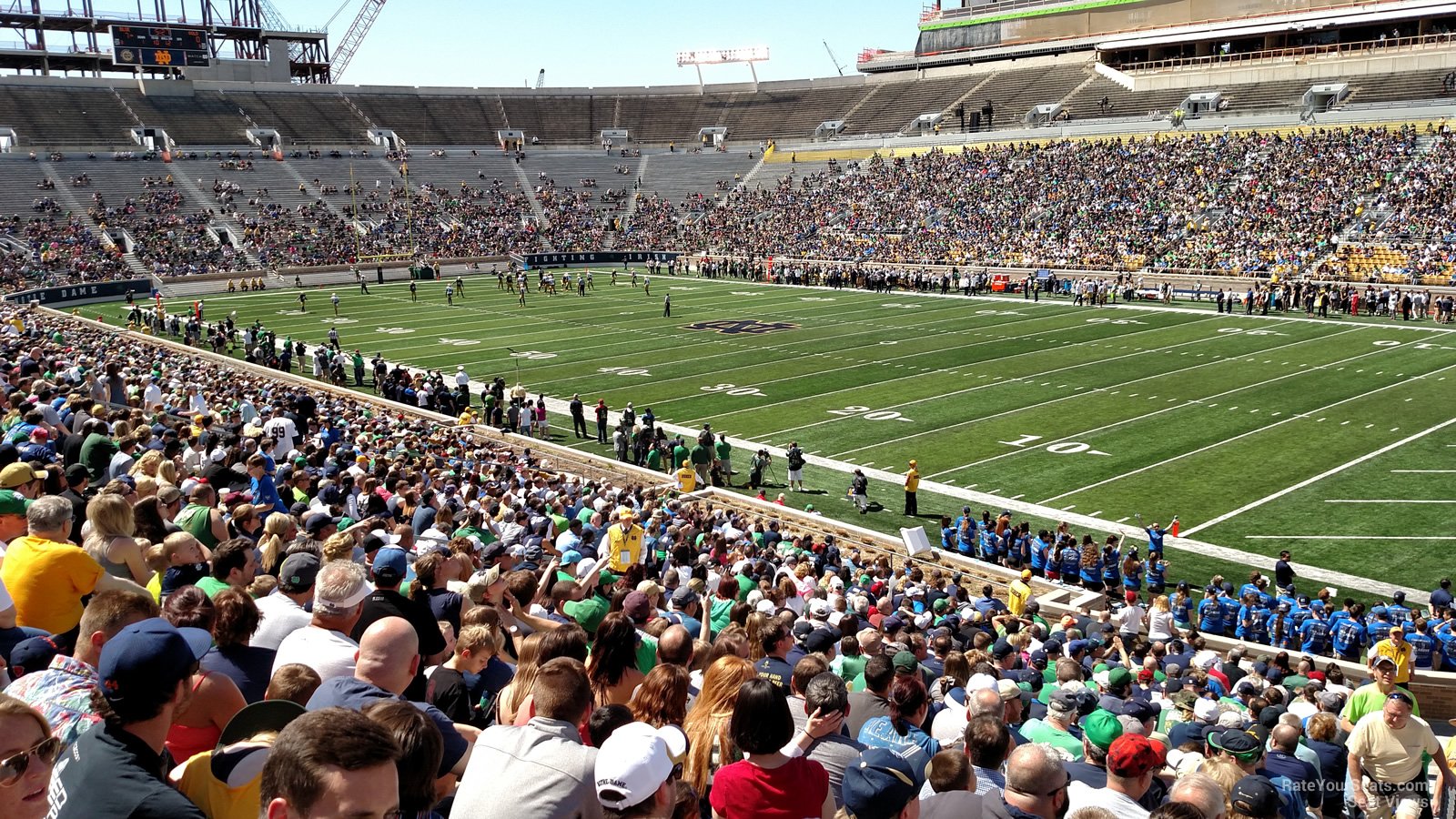 section 5, row 37 seat view  - notre dame stadium