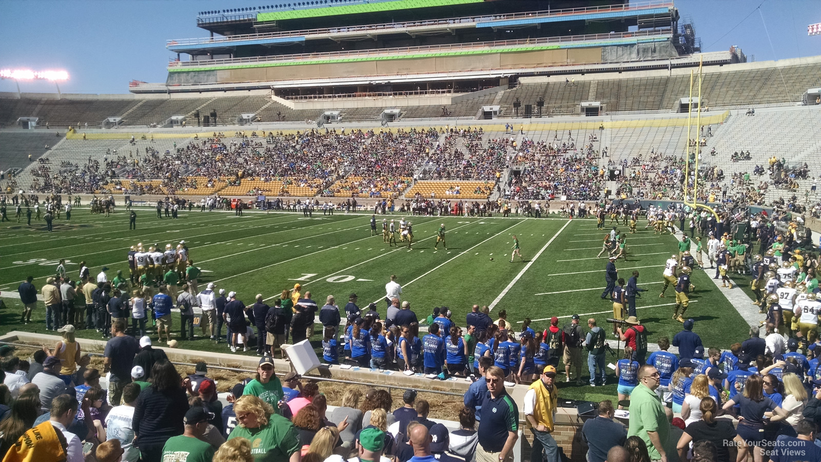 Notre Dame Football Stadium Chart