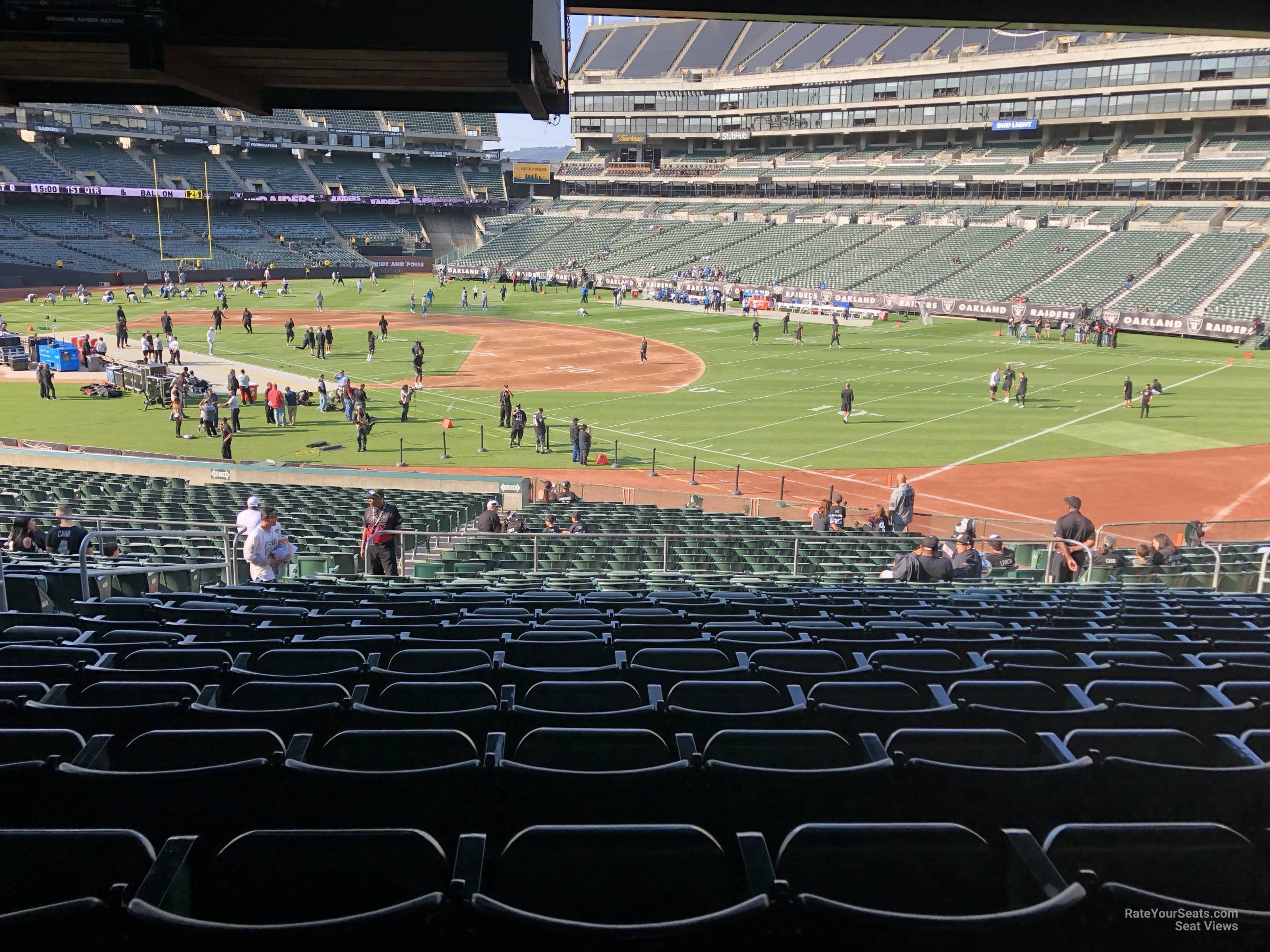 section 111 at ringcentral coliseum for football raiders interactive seating chart