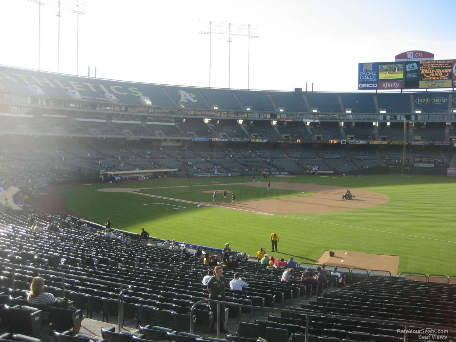 section 107, row 30 seat view  - ringcentral coliseum