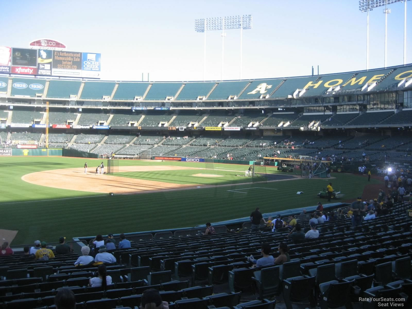 ringcentral coliseum section 126 oakland athletics raiders interactive seating chart