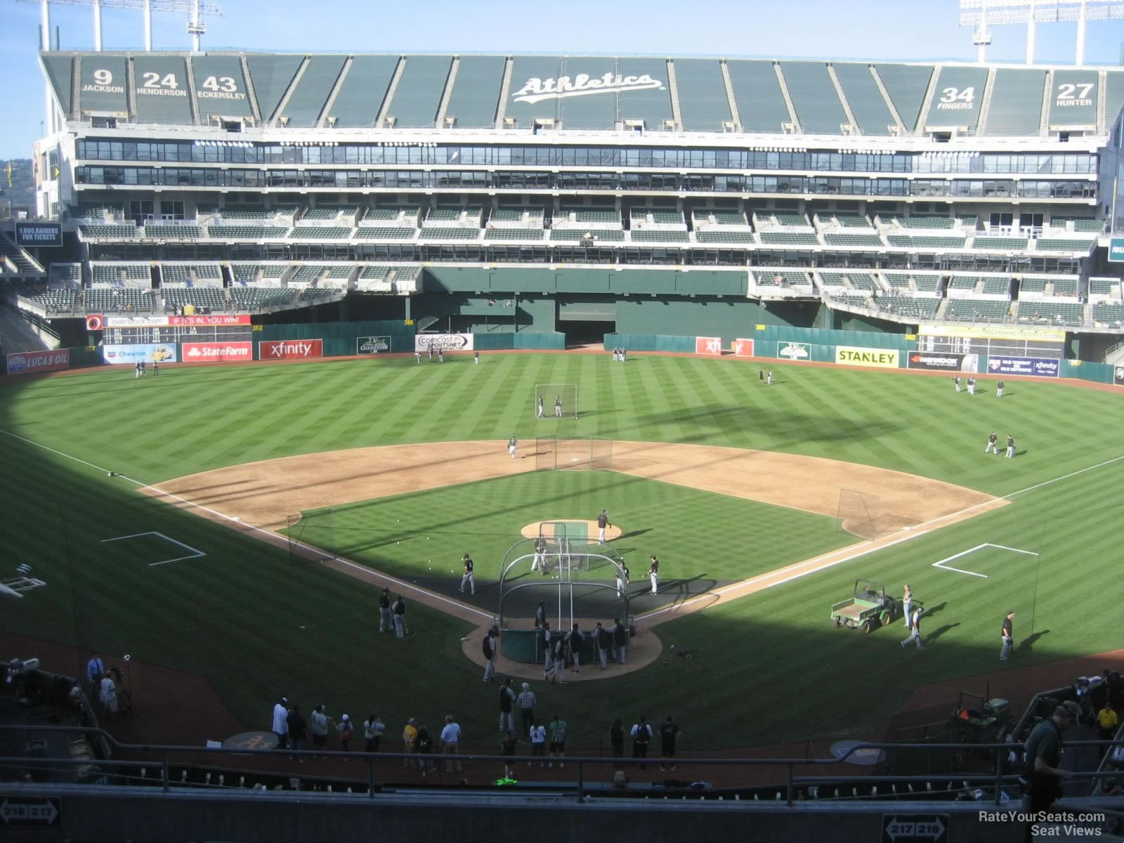 section 217, row 12 seat view  - ringcentral coliseum