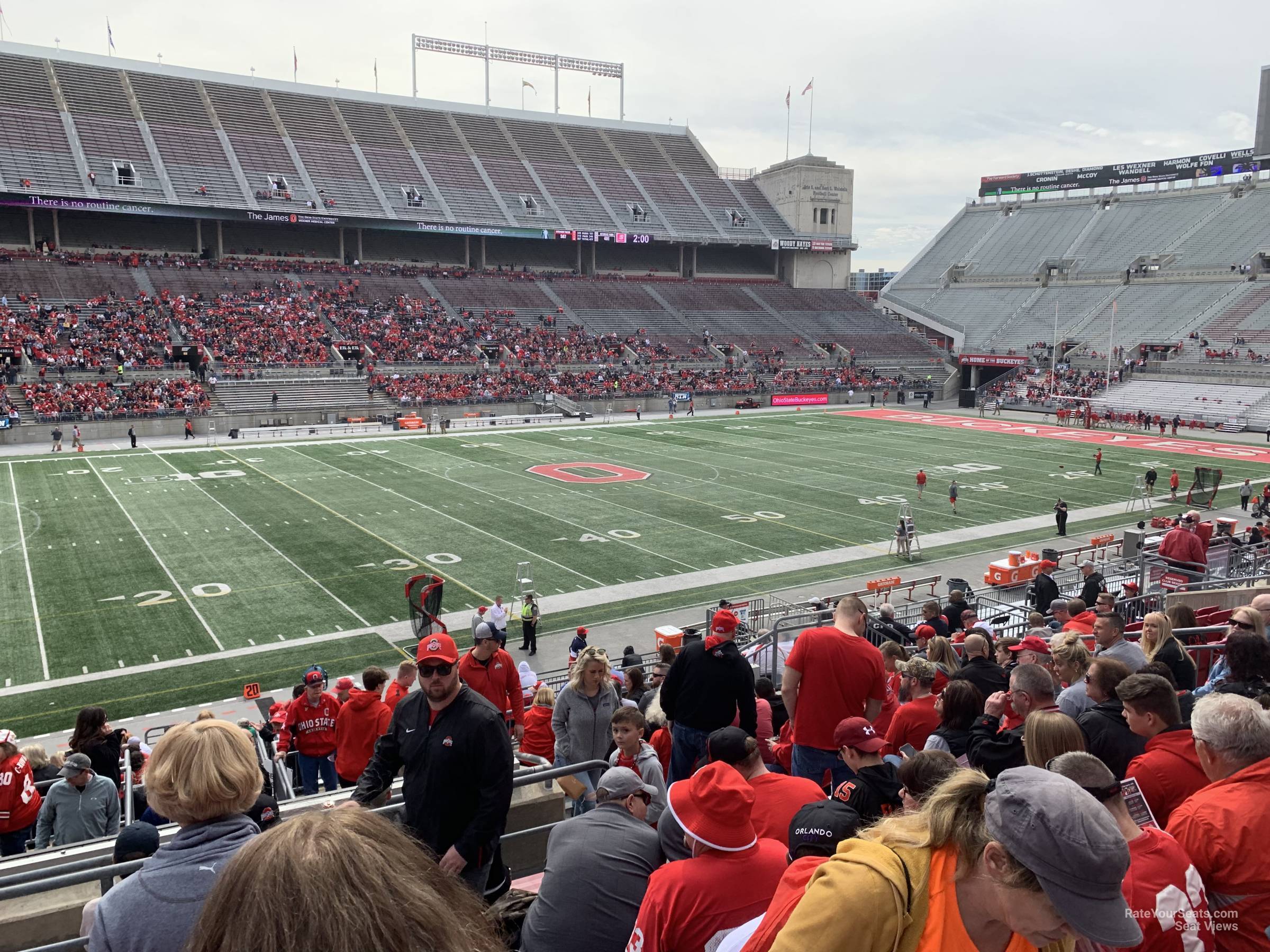 section 17a, row 10 seat view  for football - ohio stadium