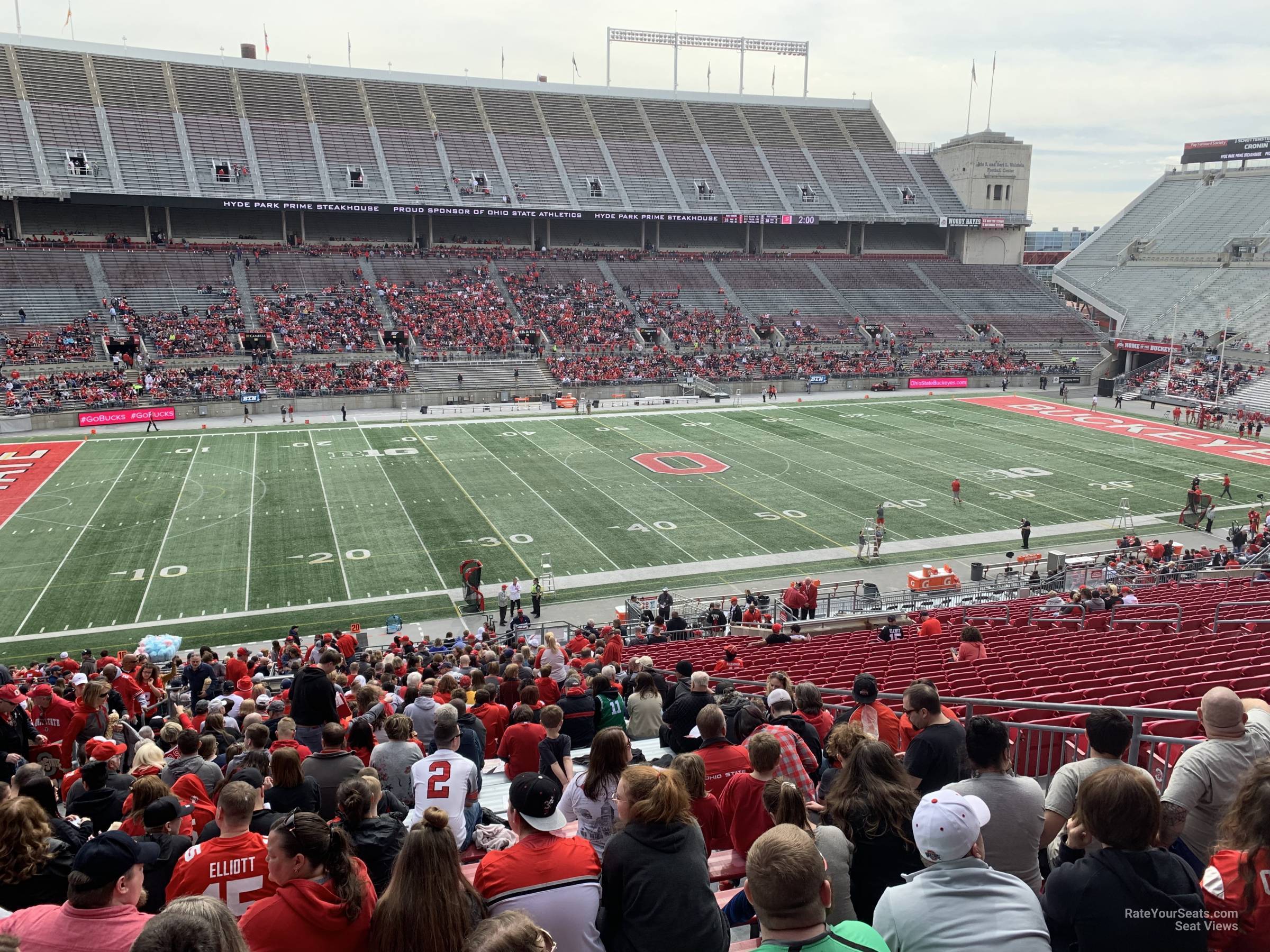 section 17a, row 25 seat view  - ohio stadium