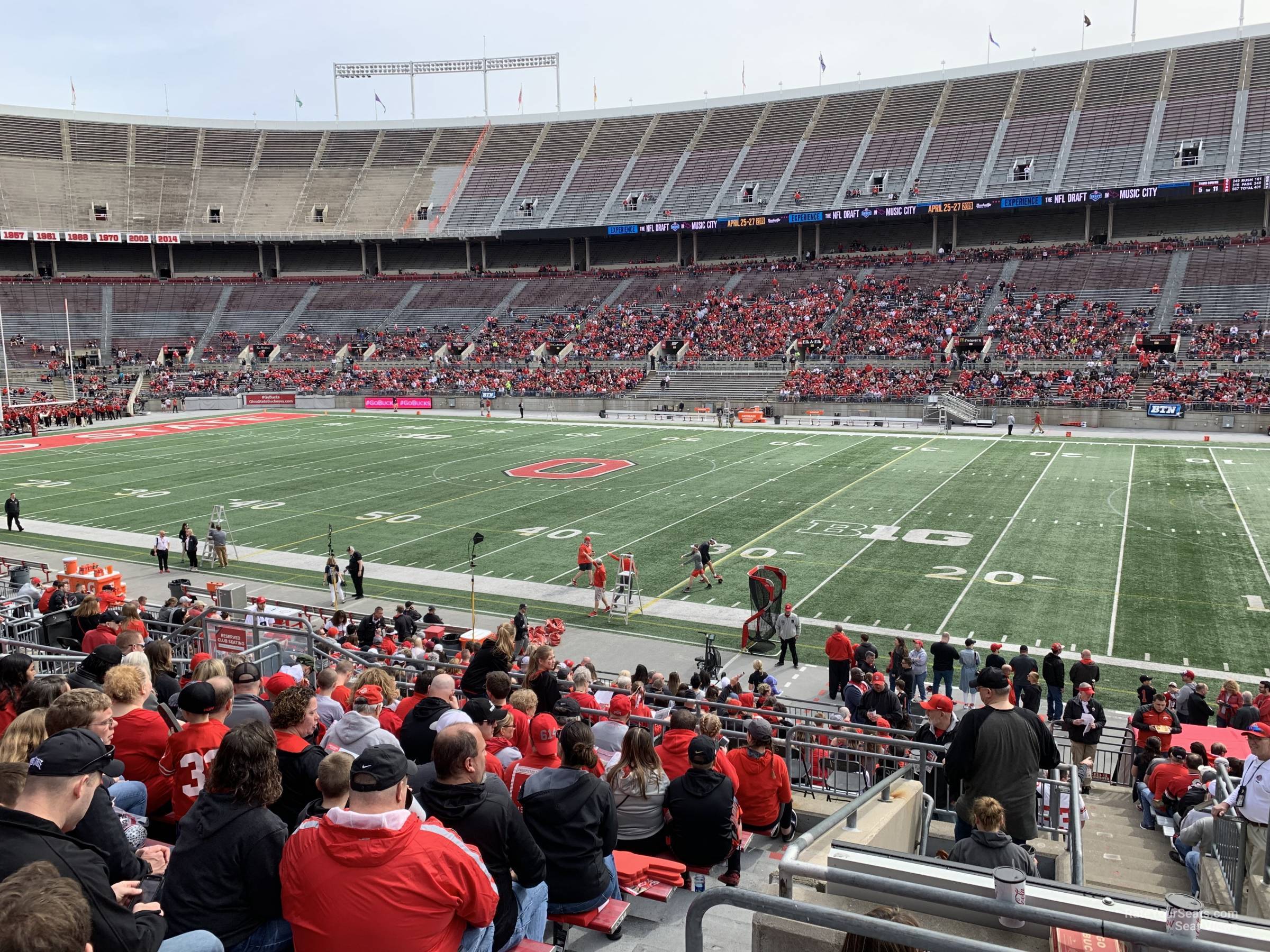 section 23a, row 10 seat view  - ohio stadium