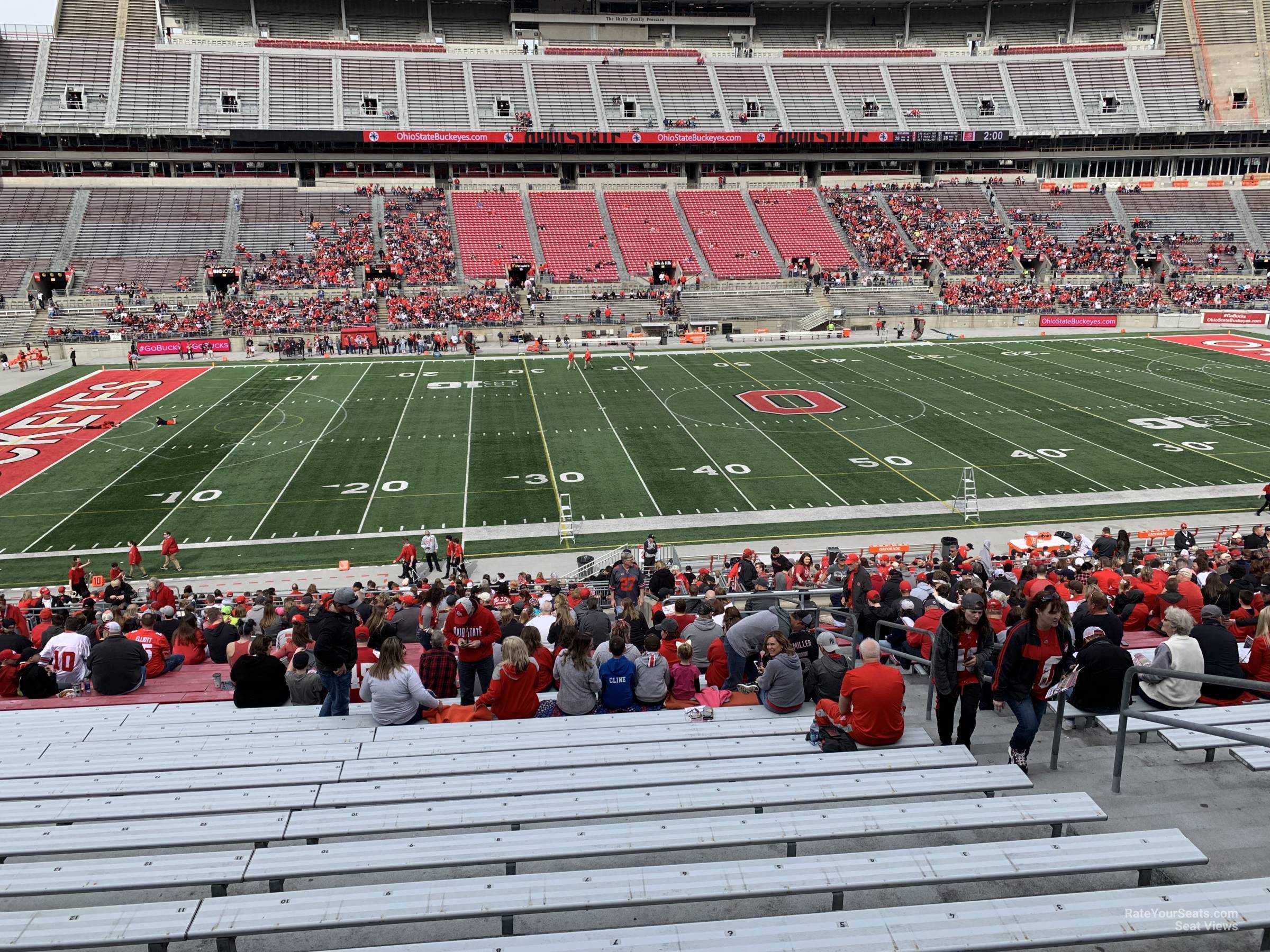 section 24a, row 25 seat view  - ohio stadium