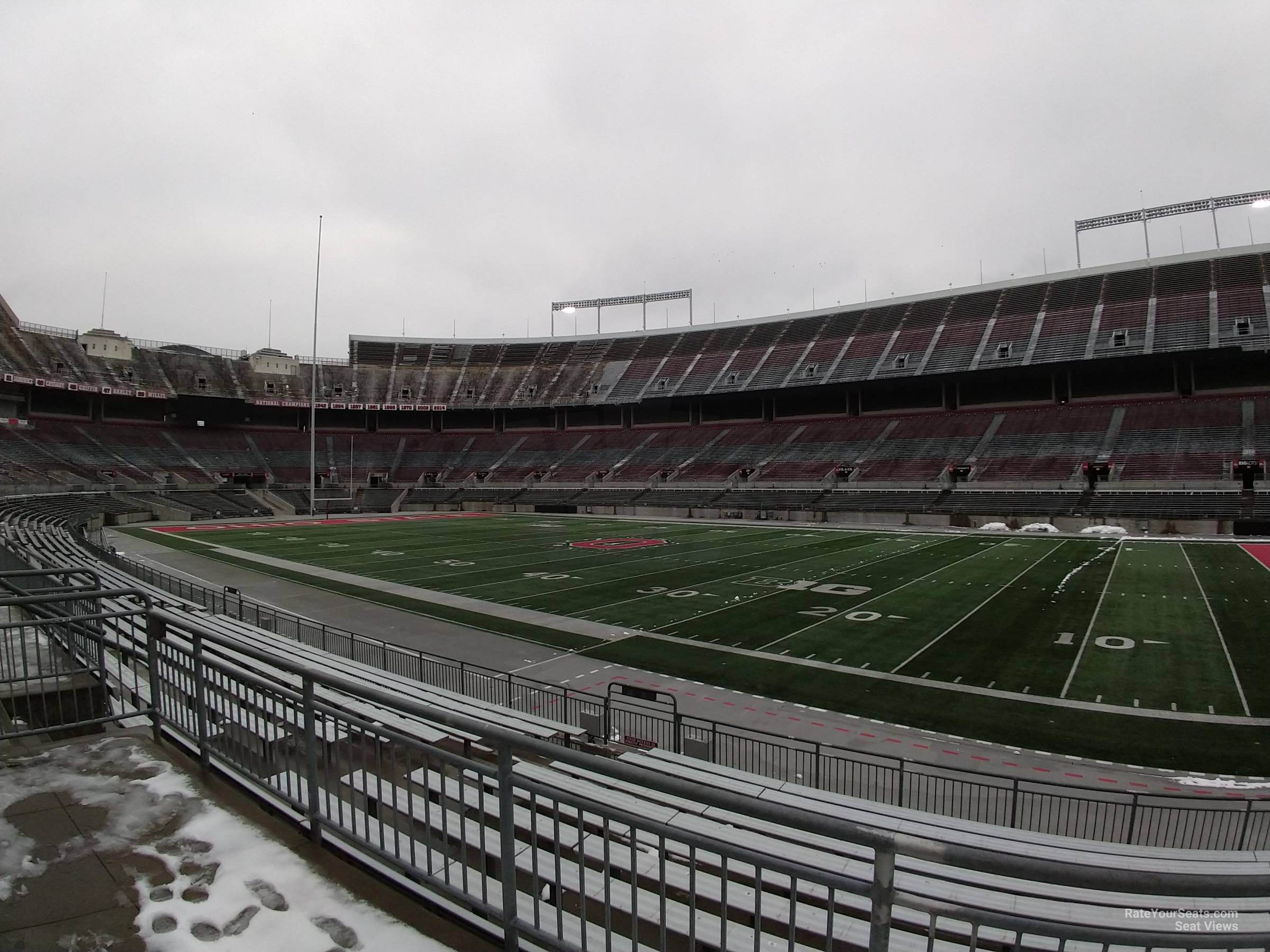 section 25a, row 1 seat view  - ohio stadium