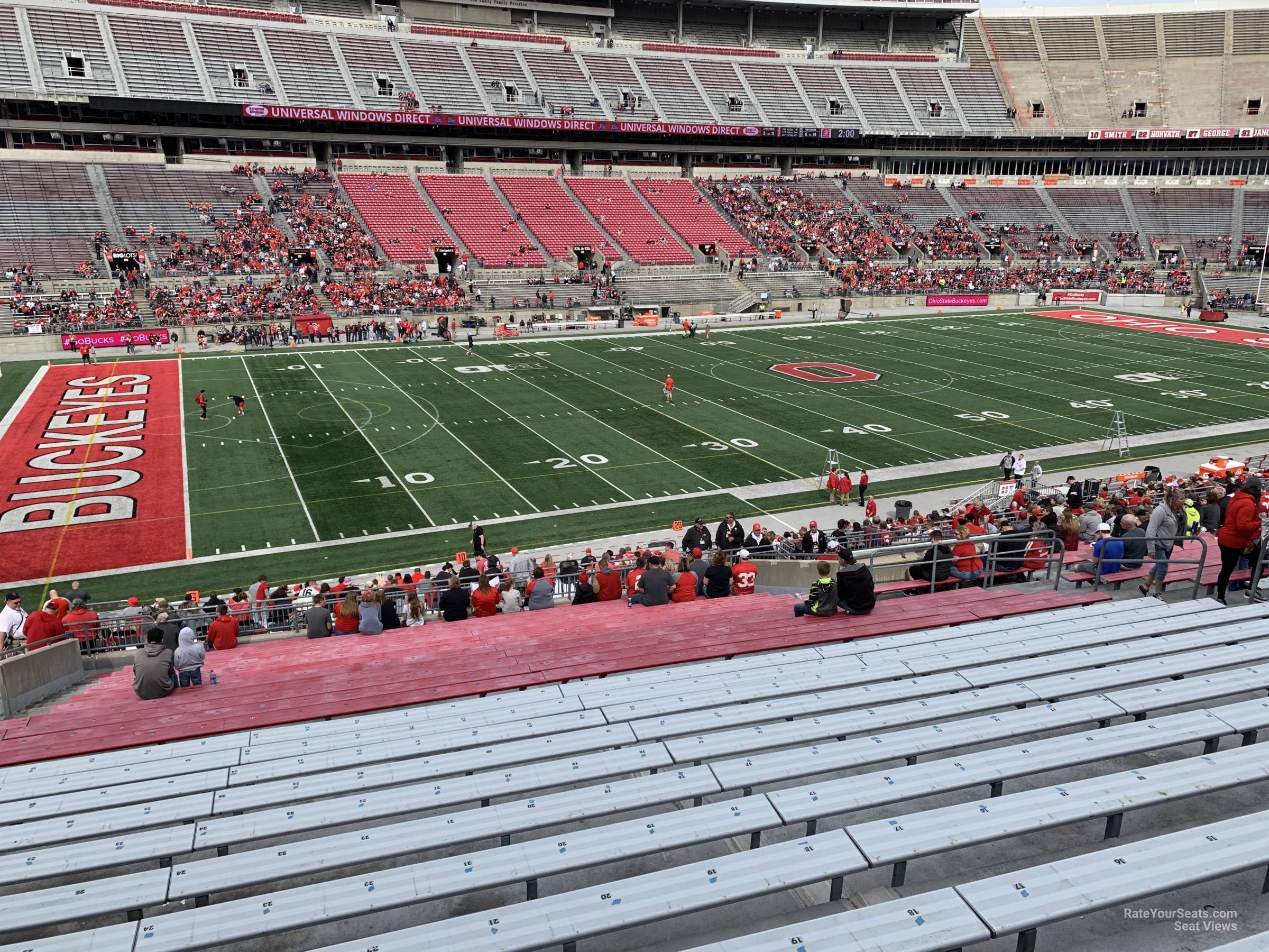 section 26a, row 25 seat view  for football - ohio stadium